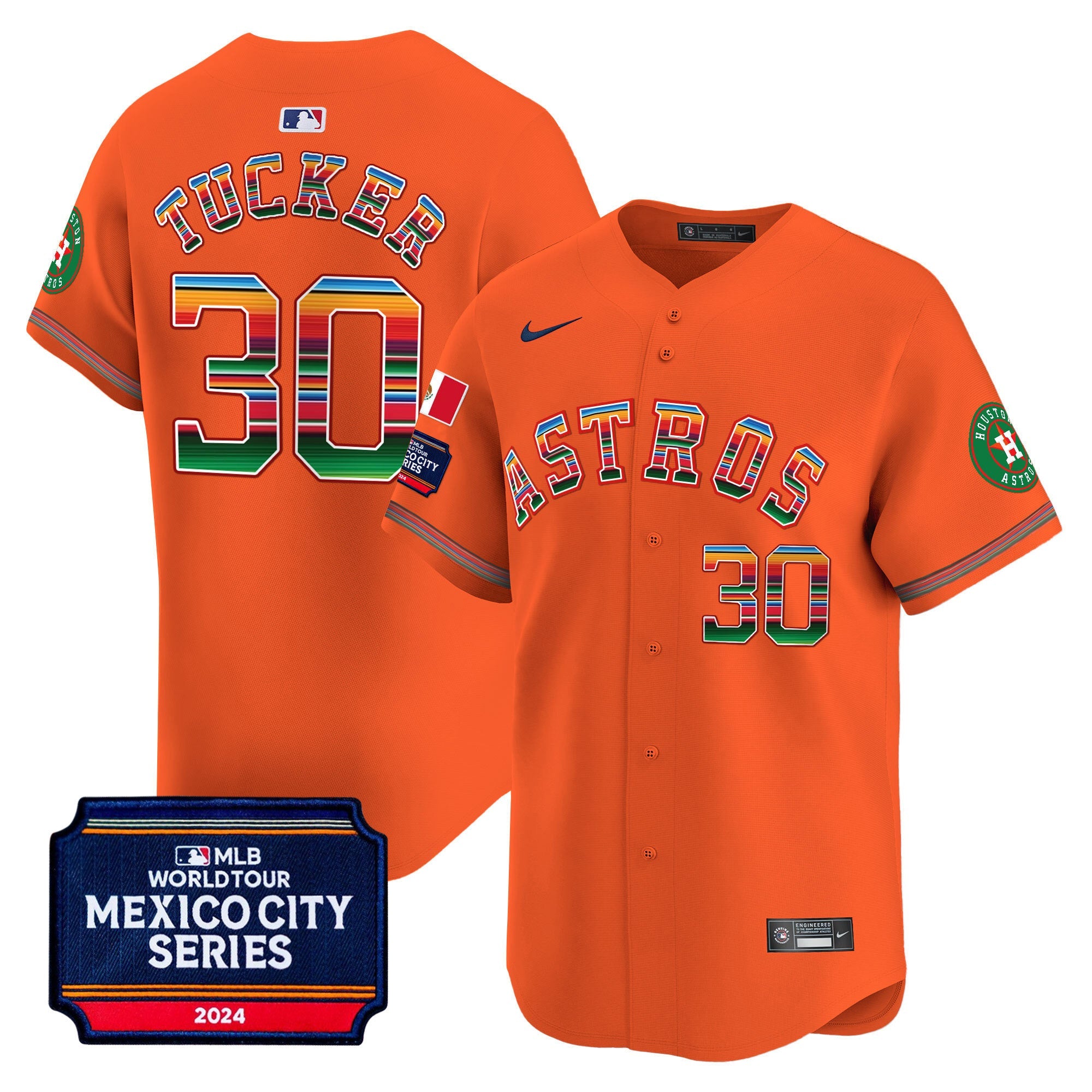 Men’s Houston 2024 Mexico City Series Patch Vapor Premier Limited Jersey