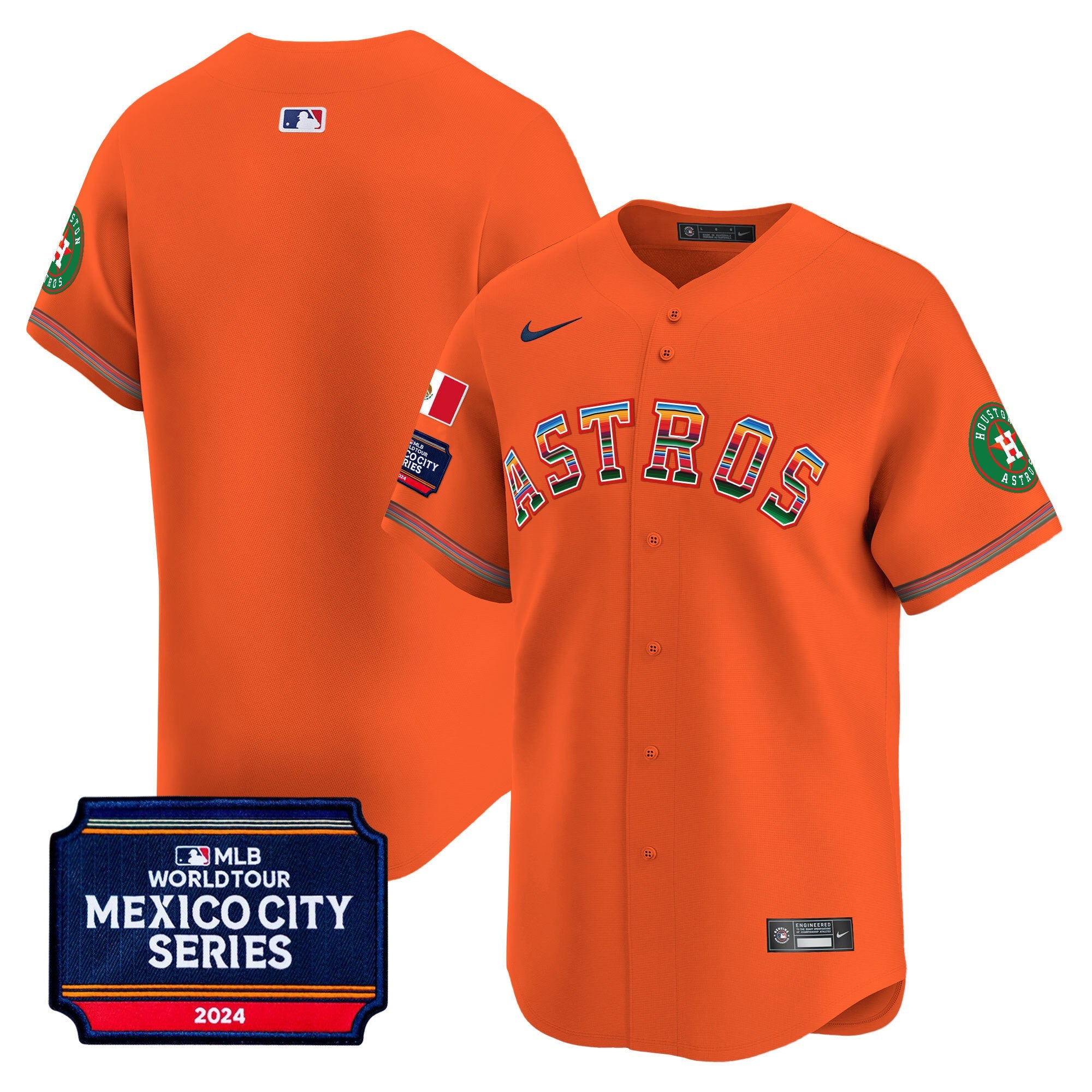 Men’s Houston 2024 Mexico City Series Patch Vapor Premier Limited Jersey