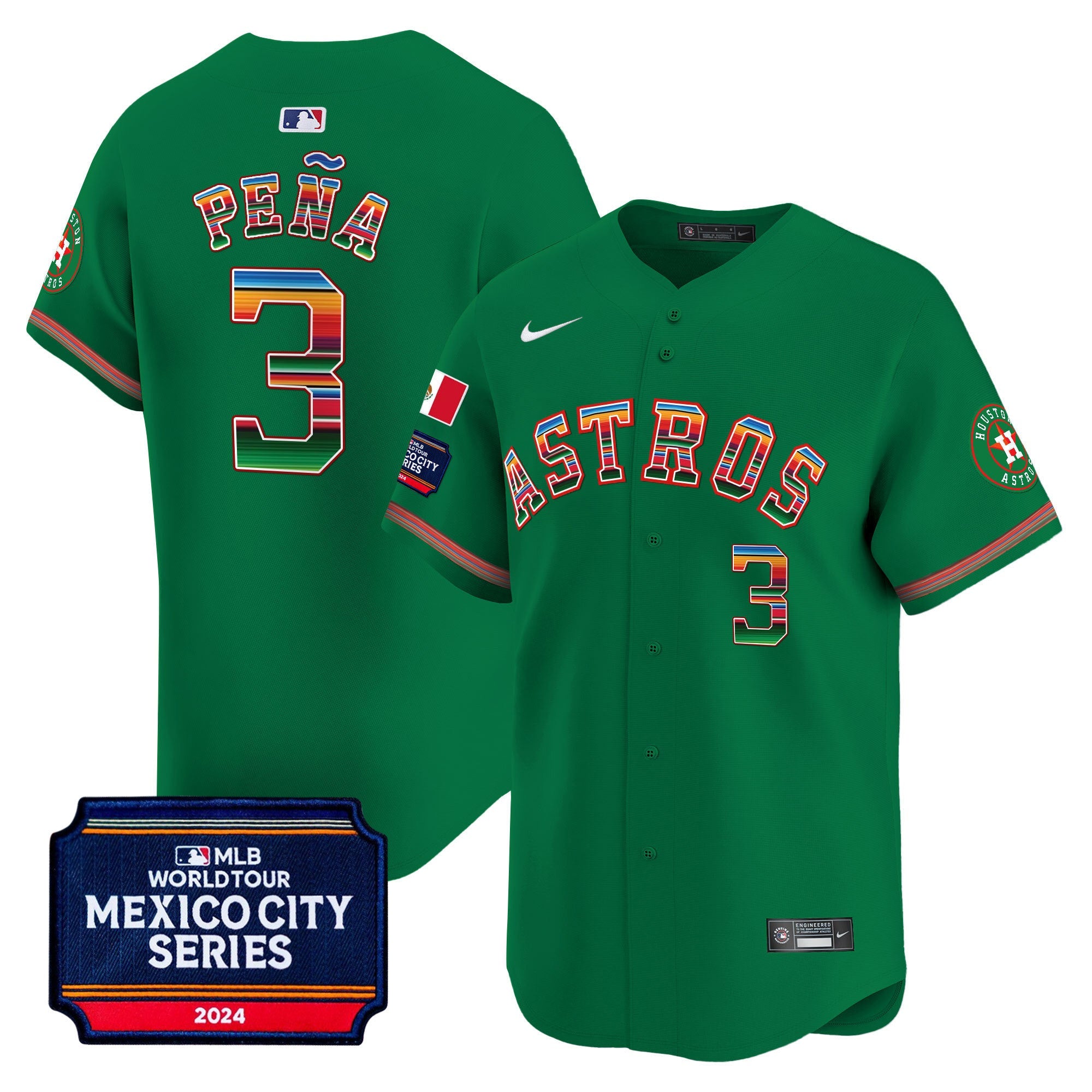 Men’s Houston 2024 Mexico City Series Patch Vapor Premier Limited Jersey