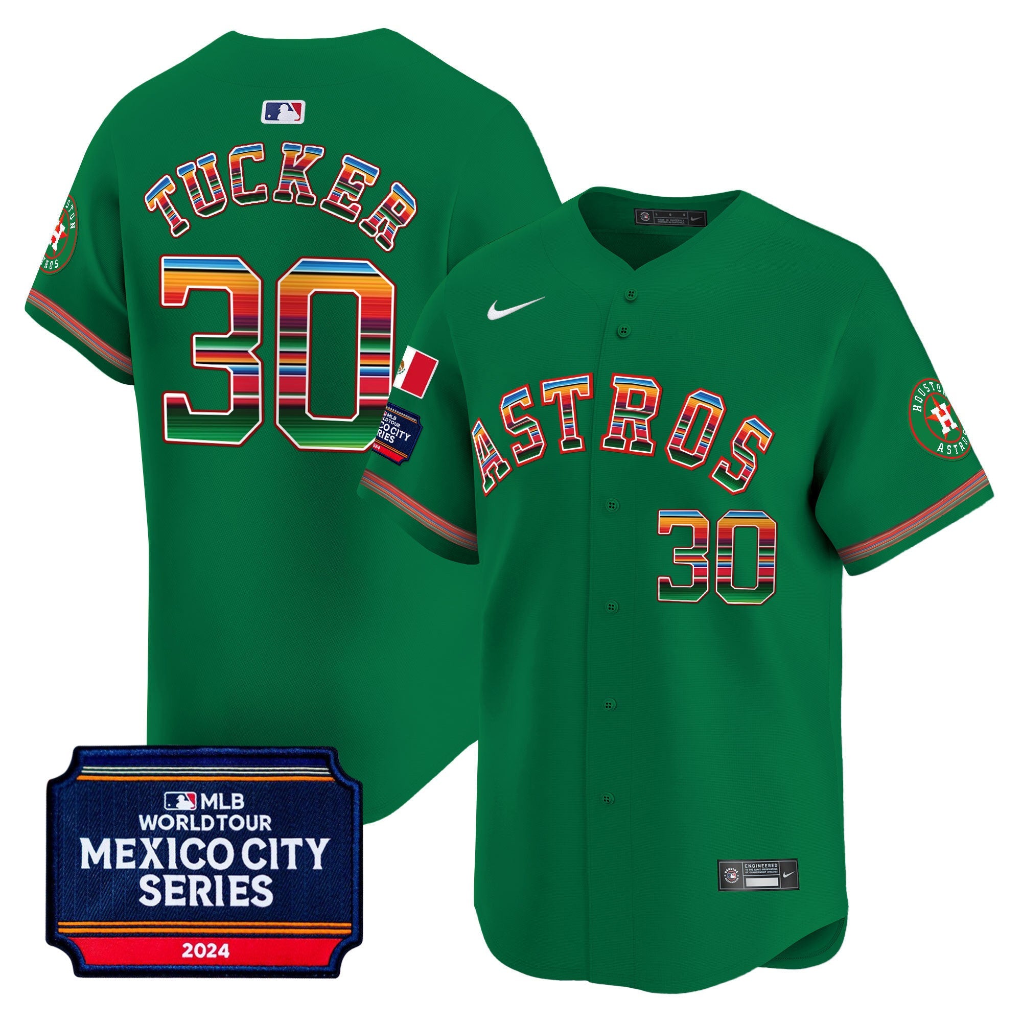 Men’s Houston 2024 Mexico City Series Patch Vapor Premier Limited Jersey