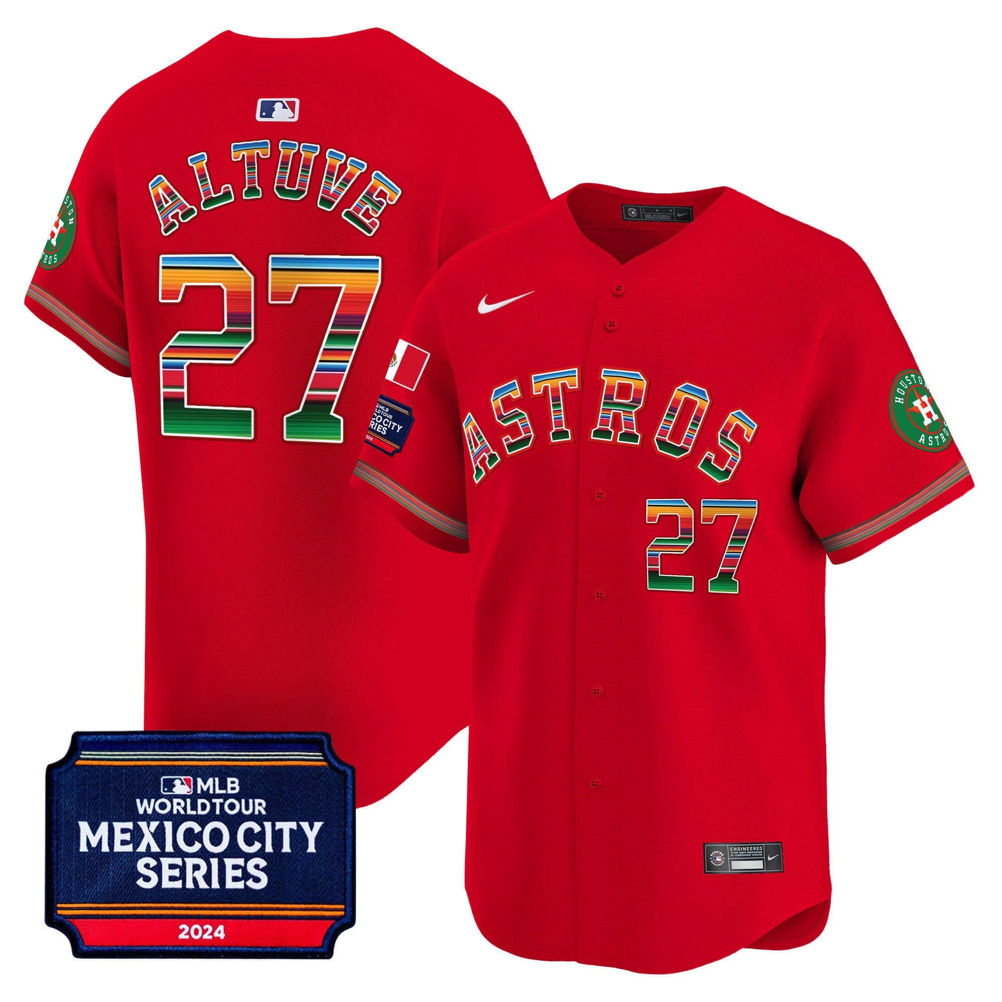 Men’s Houston 2024 Mexico City Series Patch Vapor Premier Limited Jersey