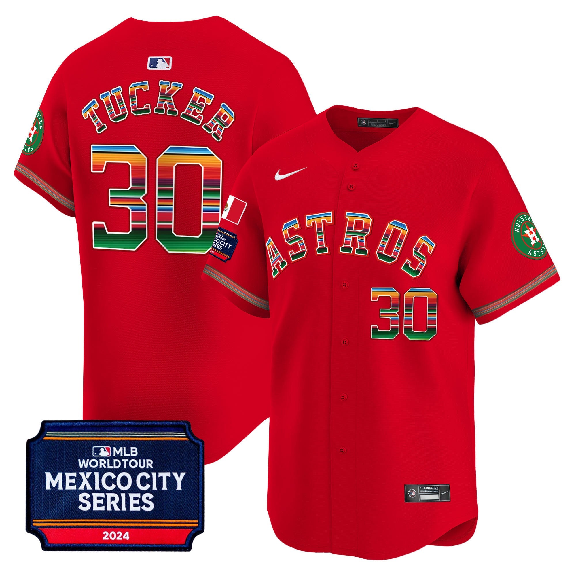 Men’s Houston 2024 Mexico City Series Patch Vapor Premier Limited Jersey