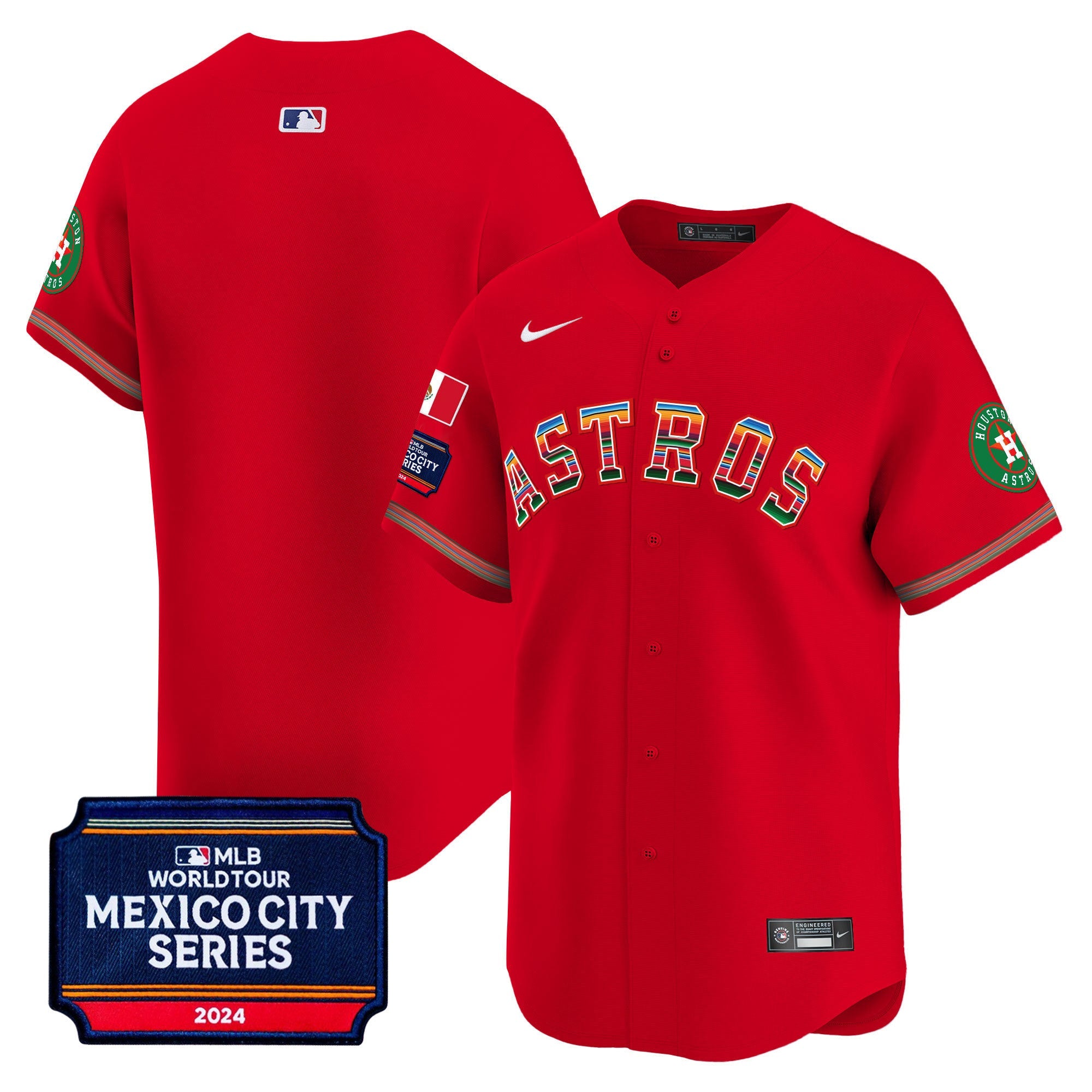Men’s Houston 2024 Mexico City Series Patch Vapor Premier Limited Jersey