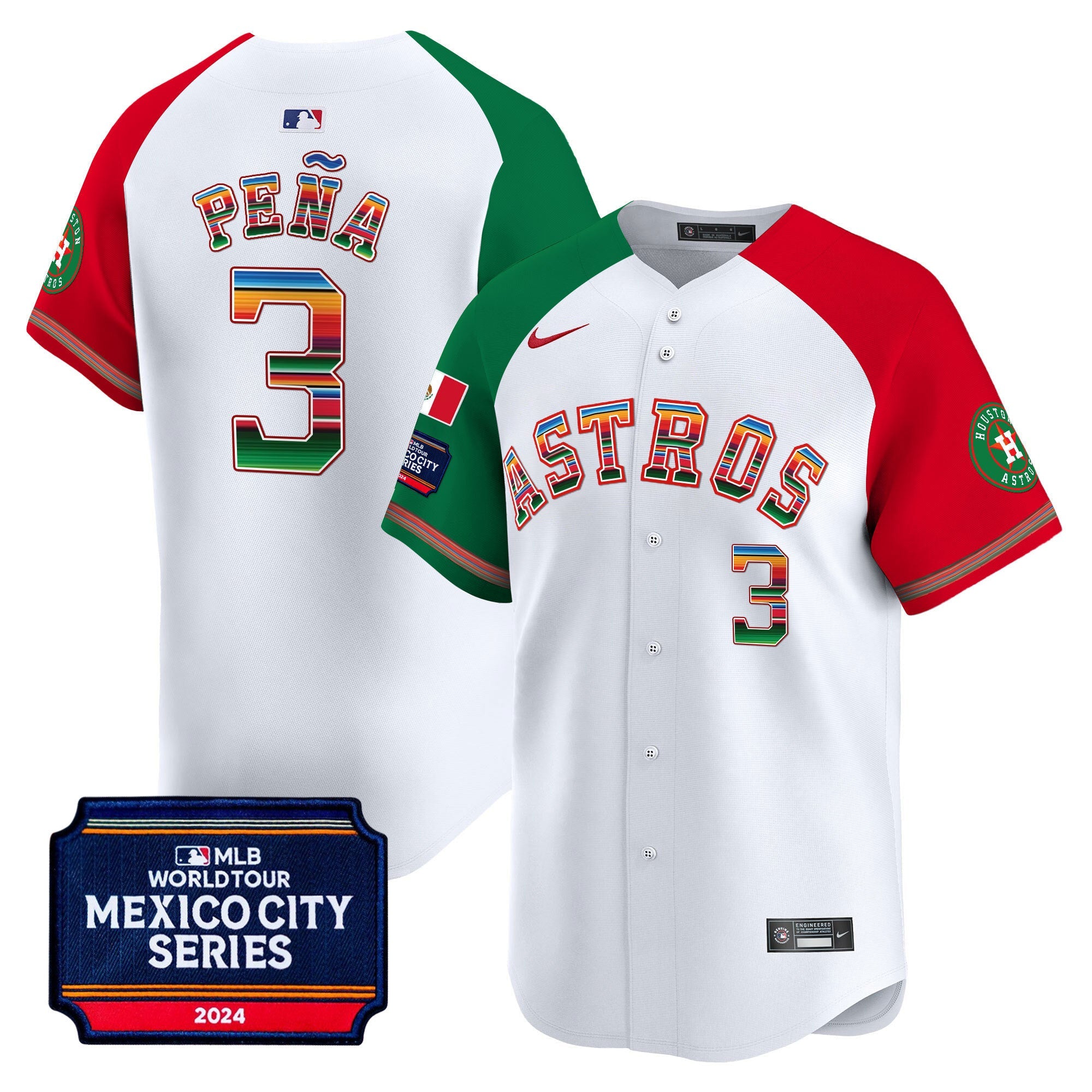 Men’s Houston 2024 Mexico City Series Patch Vapor Premier Limited Jersey