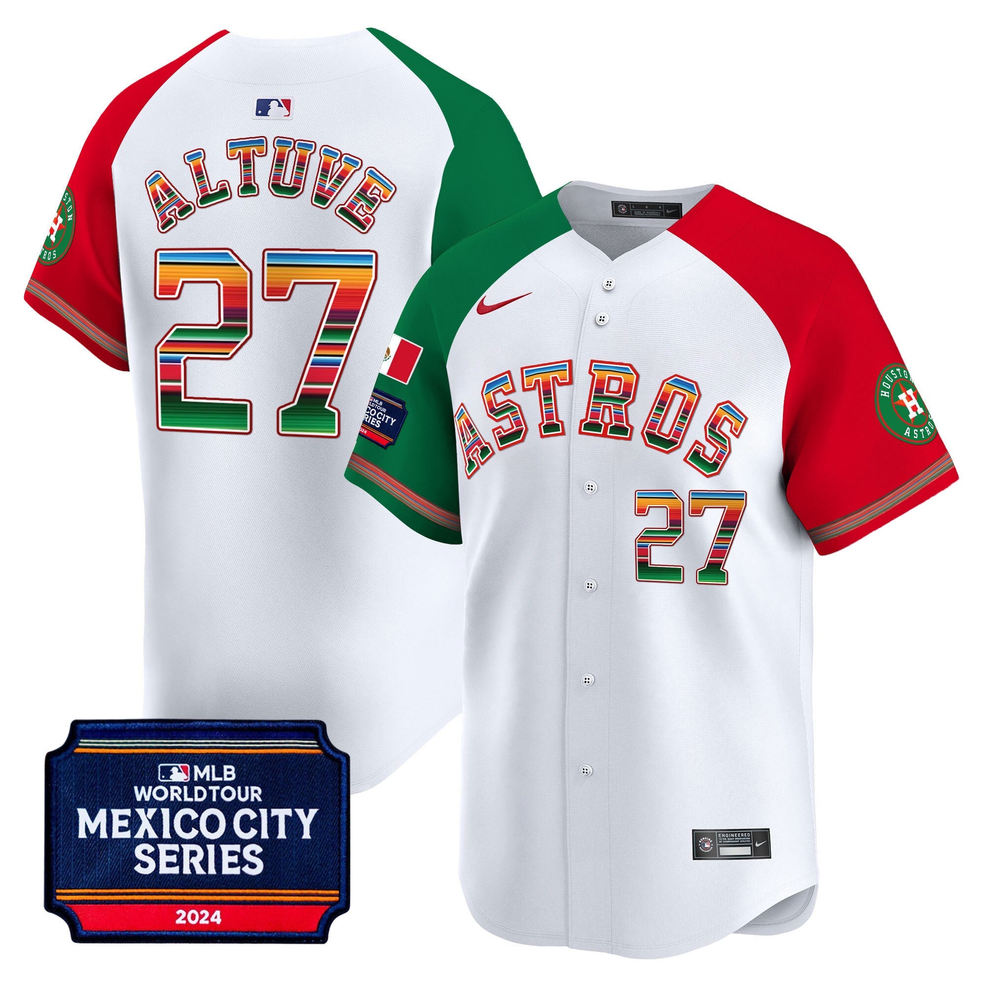 Men’s Houston 2024 Mexico City Series Patch Vapor Premier Limited Jersey
