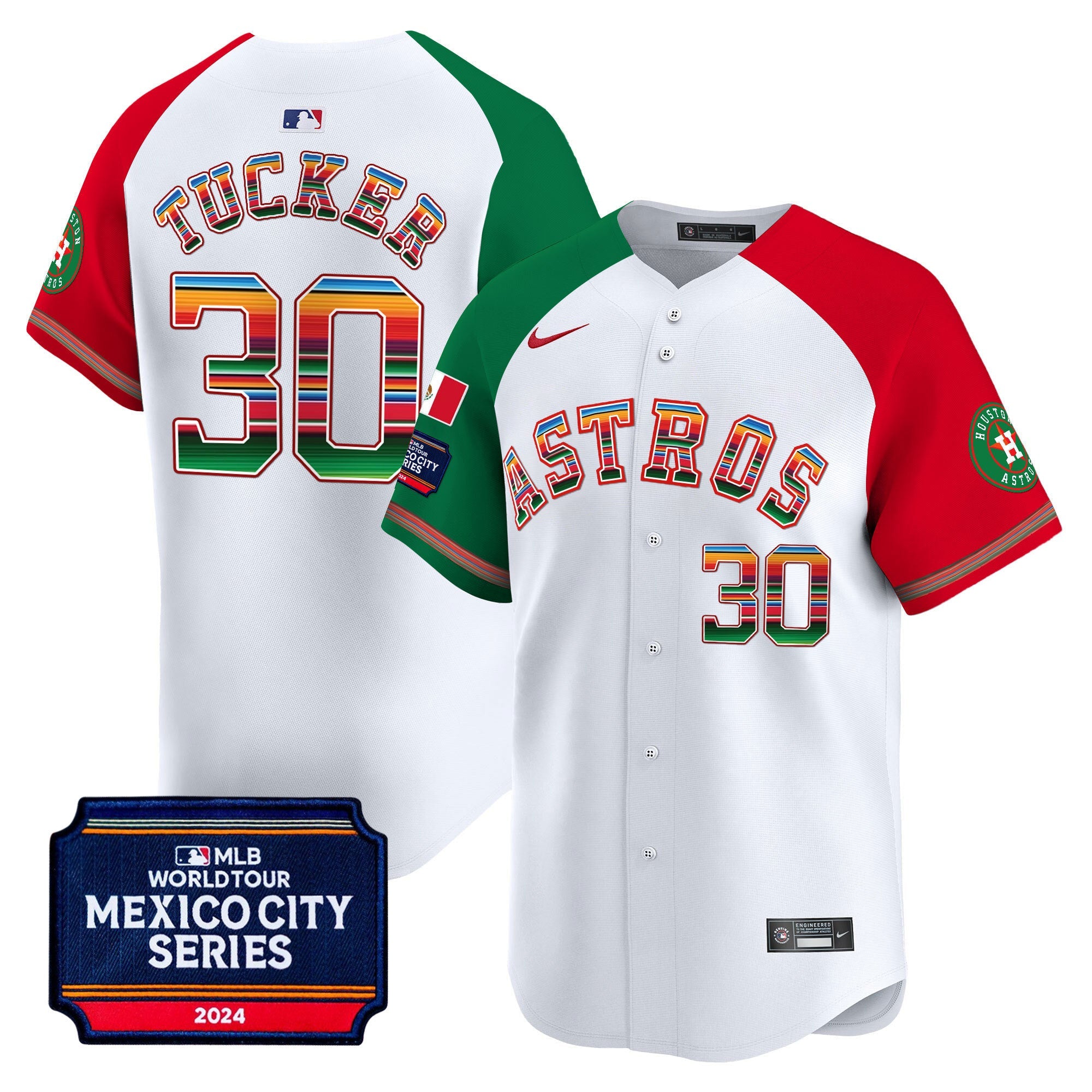 Men’s Houston 2024 Mexico City Series Patch Vapor Premier Limited Jersey