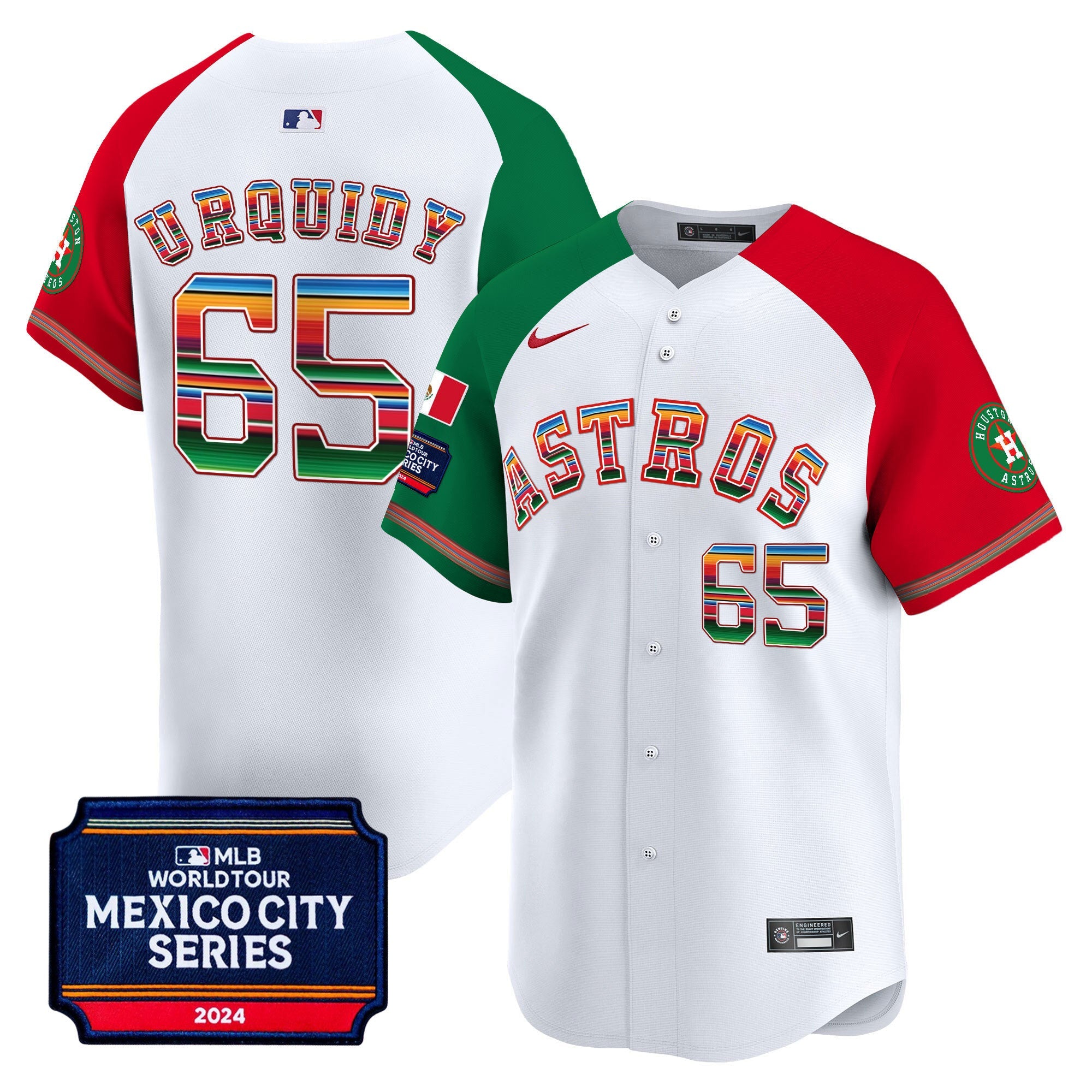 Men’s Houston 2024 Mexico City Series Patch Vapor Premier Limited Jersey