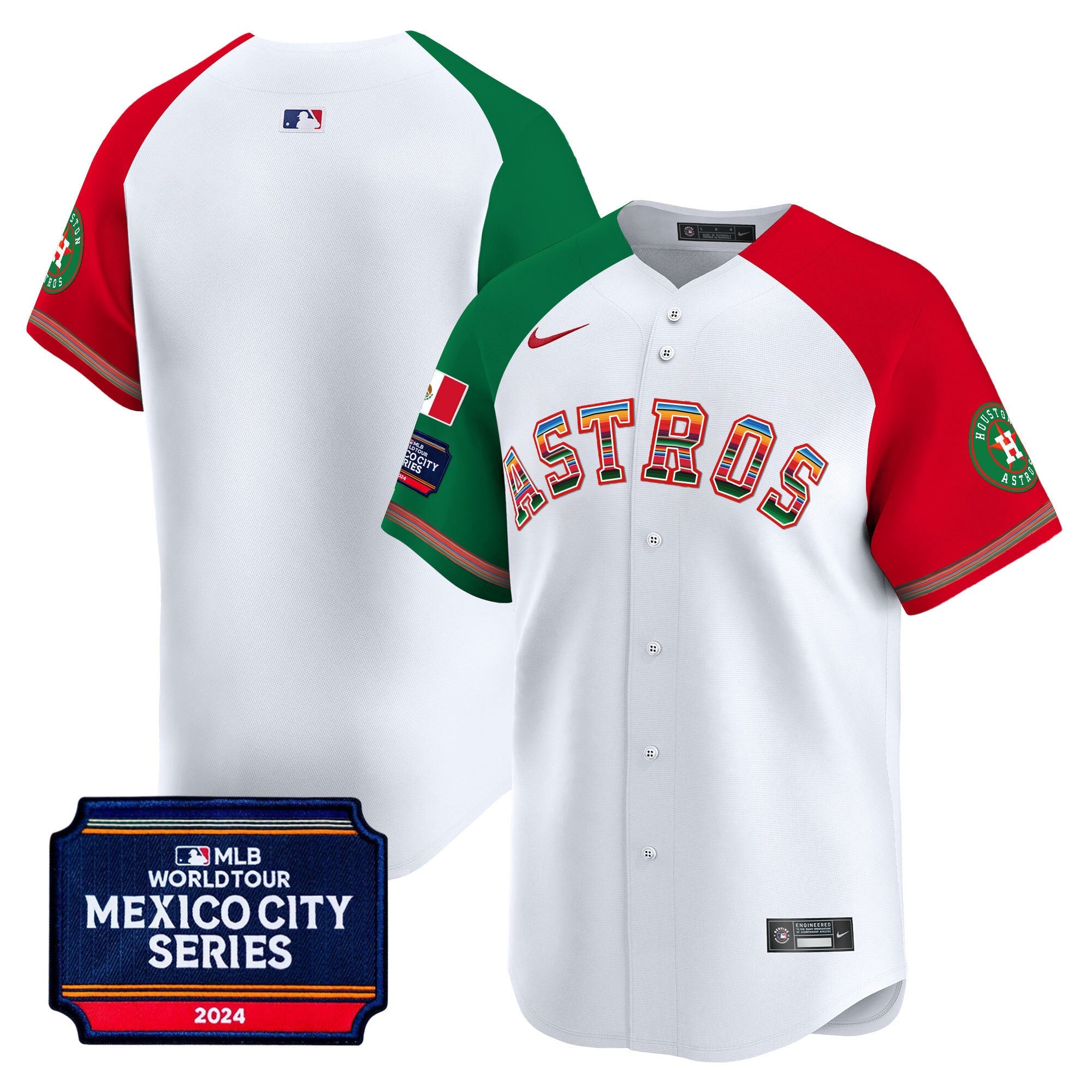 Men’s Houston 2024 Mexico City Series Patch Vapor Premier Limited Jersey