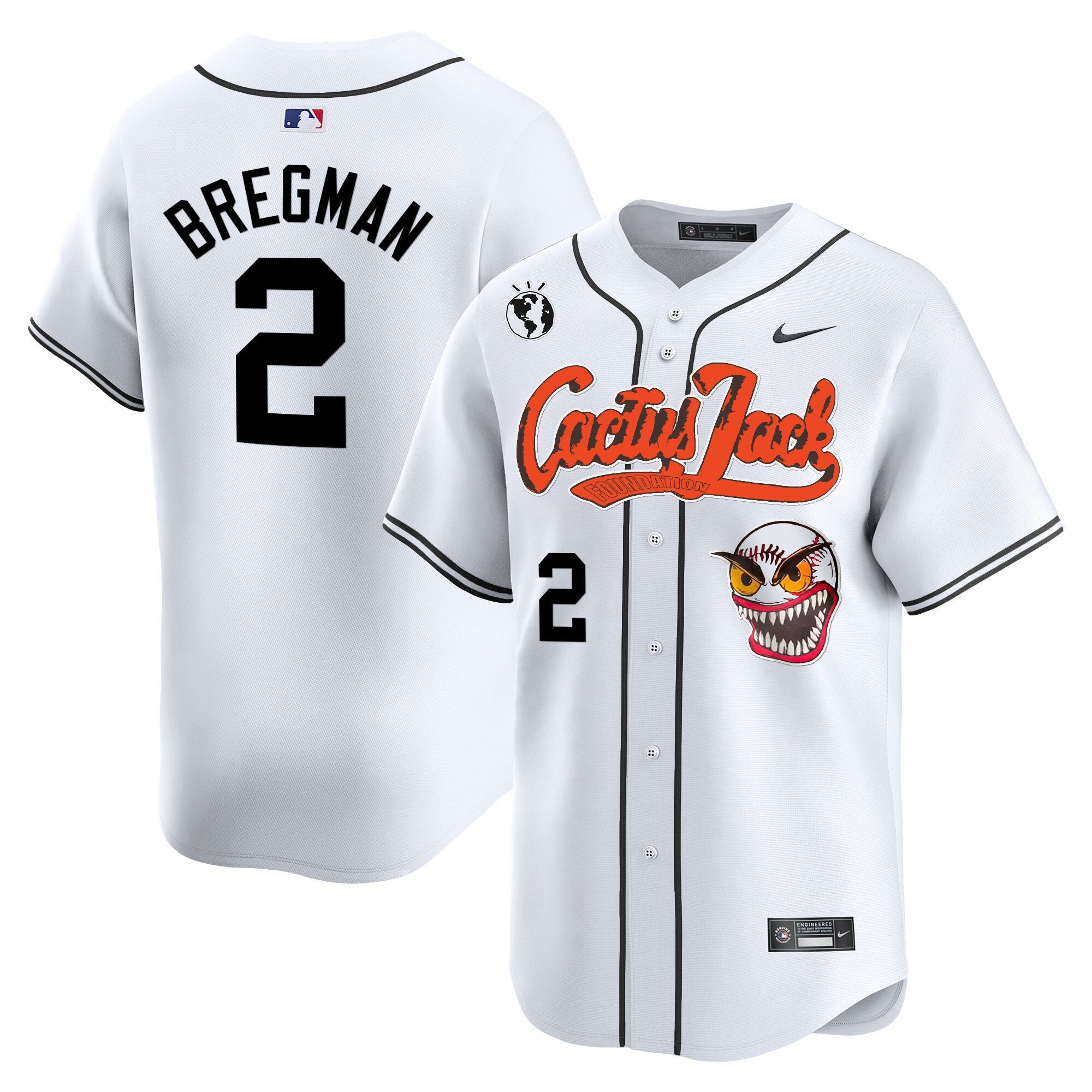 Men’s Houston Cactus Jack Vapor Premier Limited Jersey – Stitched
