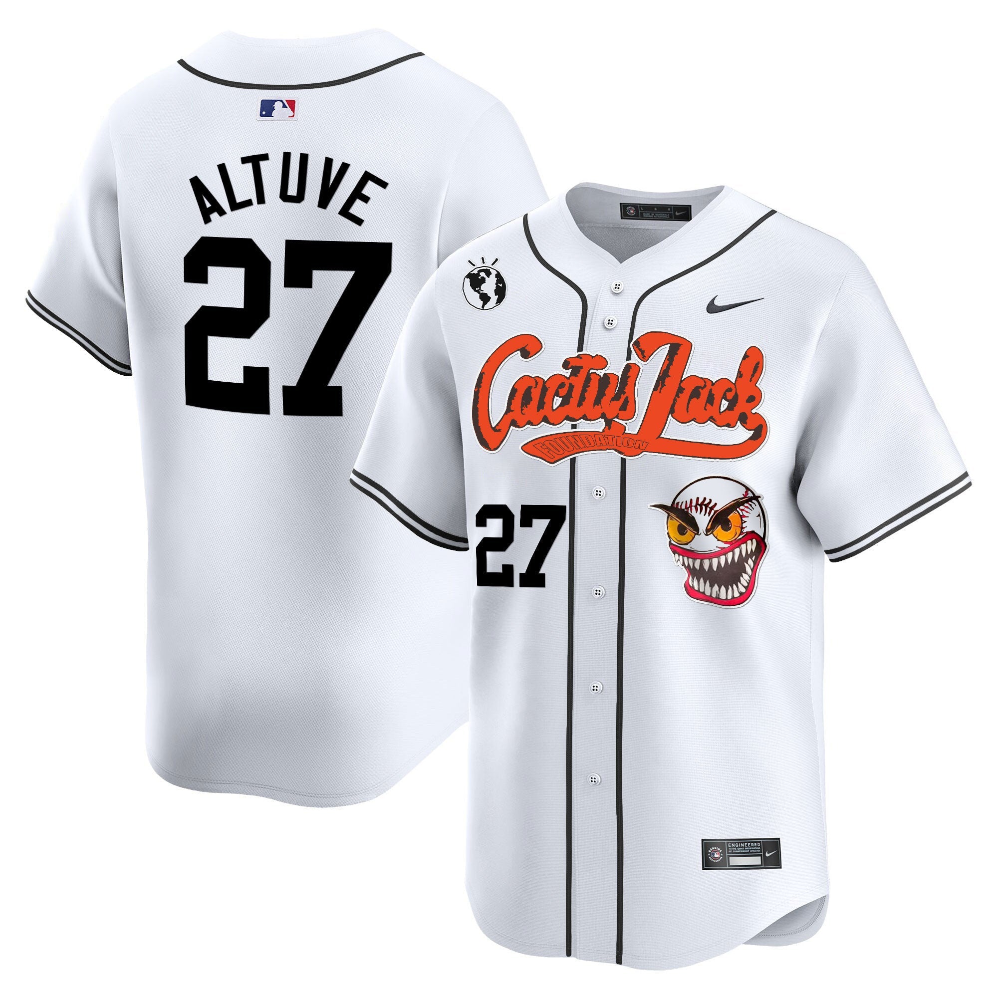 Men’s Houston Cactus Jack Vapor Premier Limited Jersey – Stitched