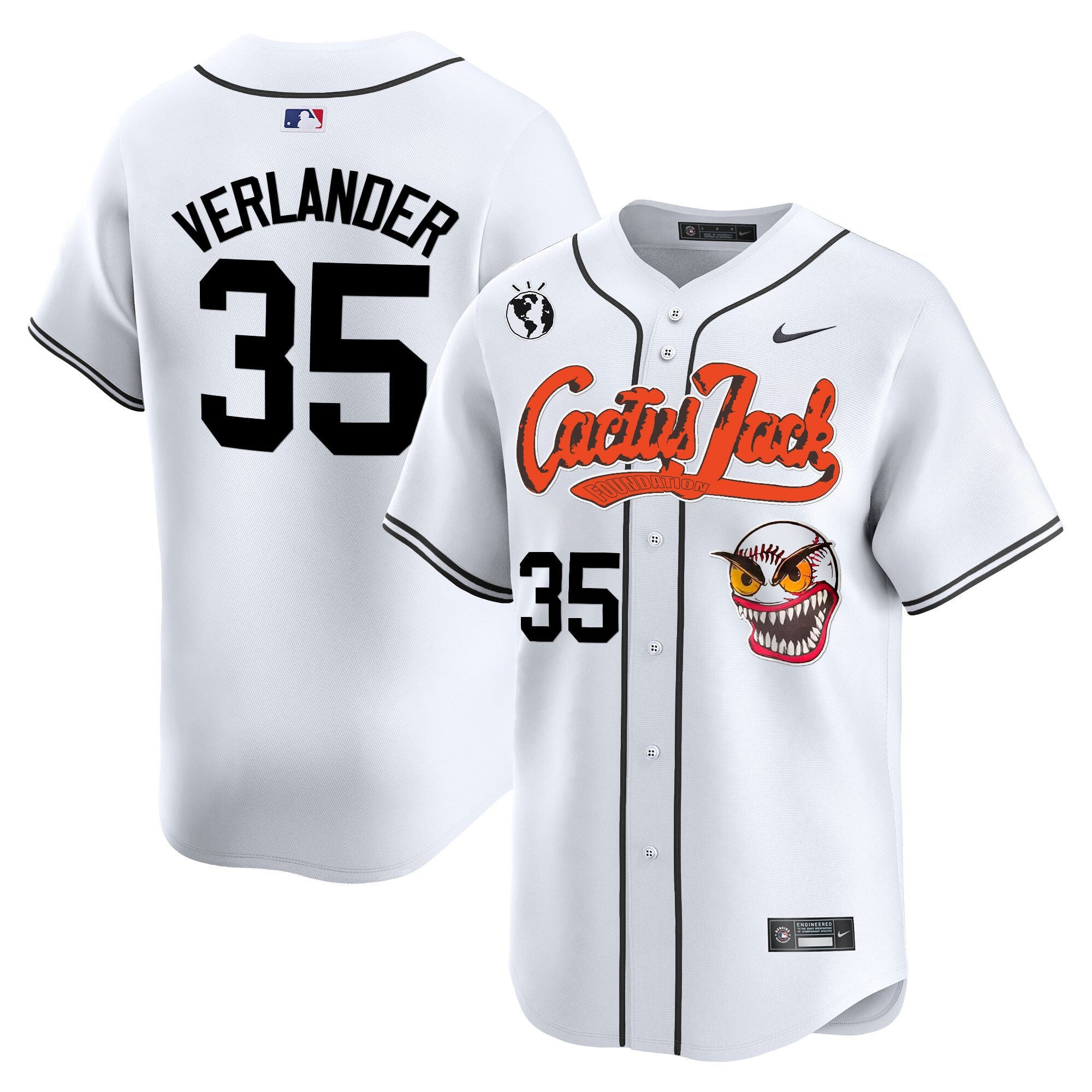 Men’s Houston Cactus Jack Vapor Premier Limited Jersey – Stitched