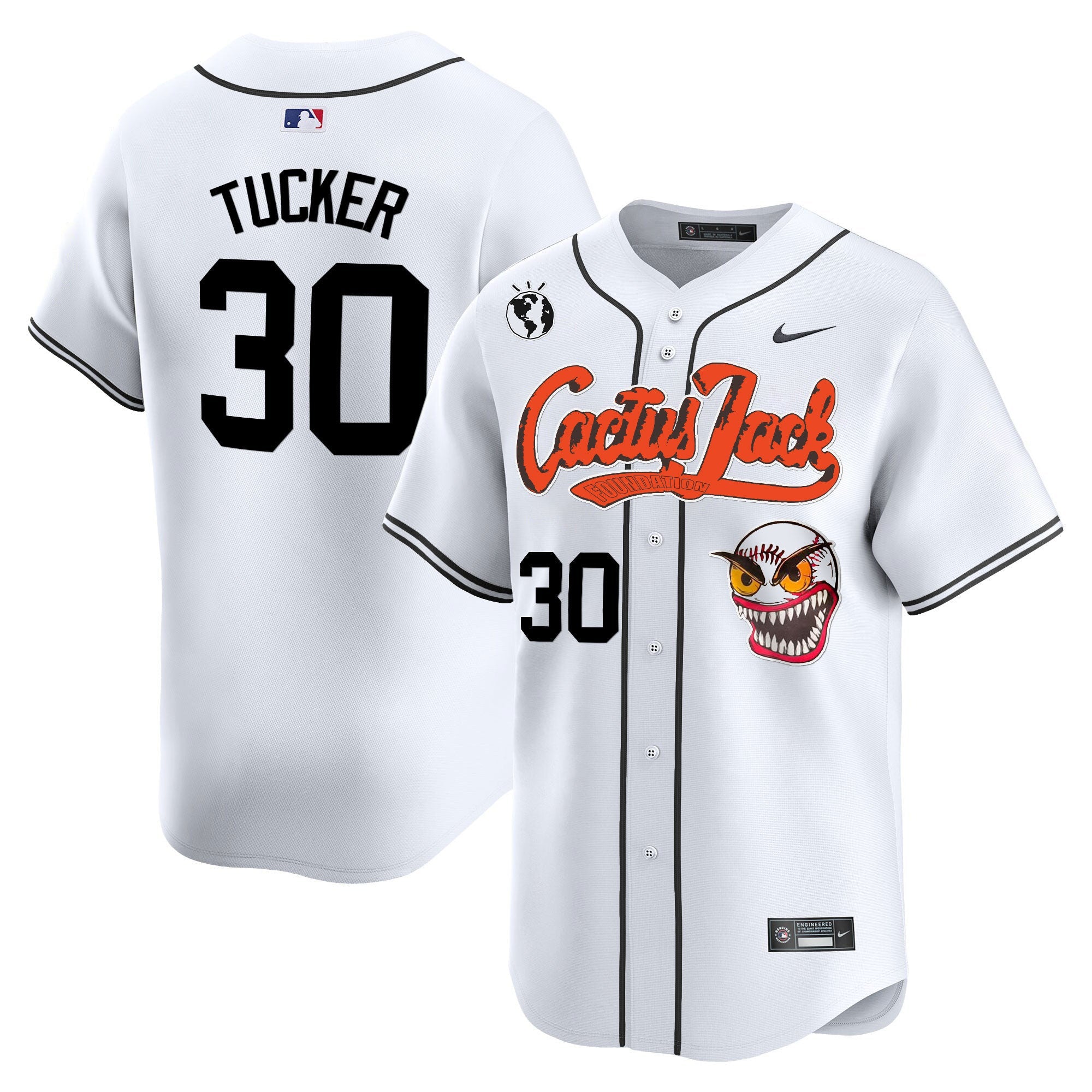 Men’s Houston Cactus Jack Vapor Premier Limited Jersey – Stitched