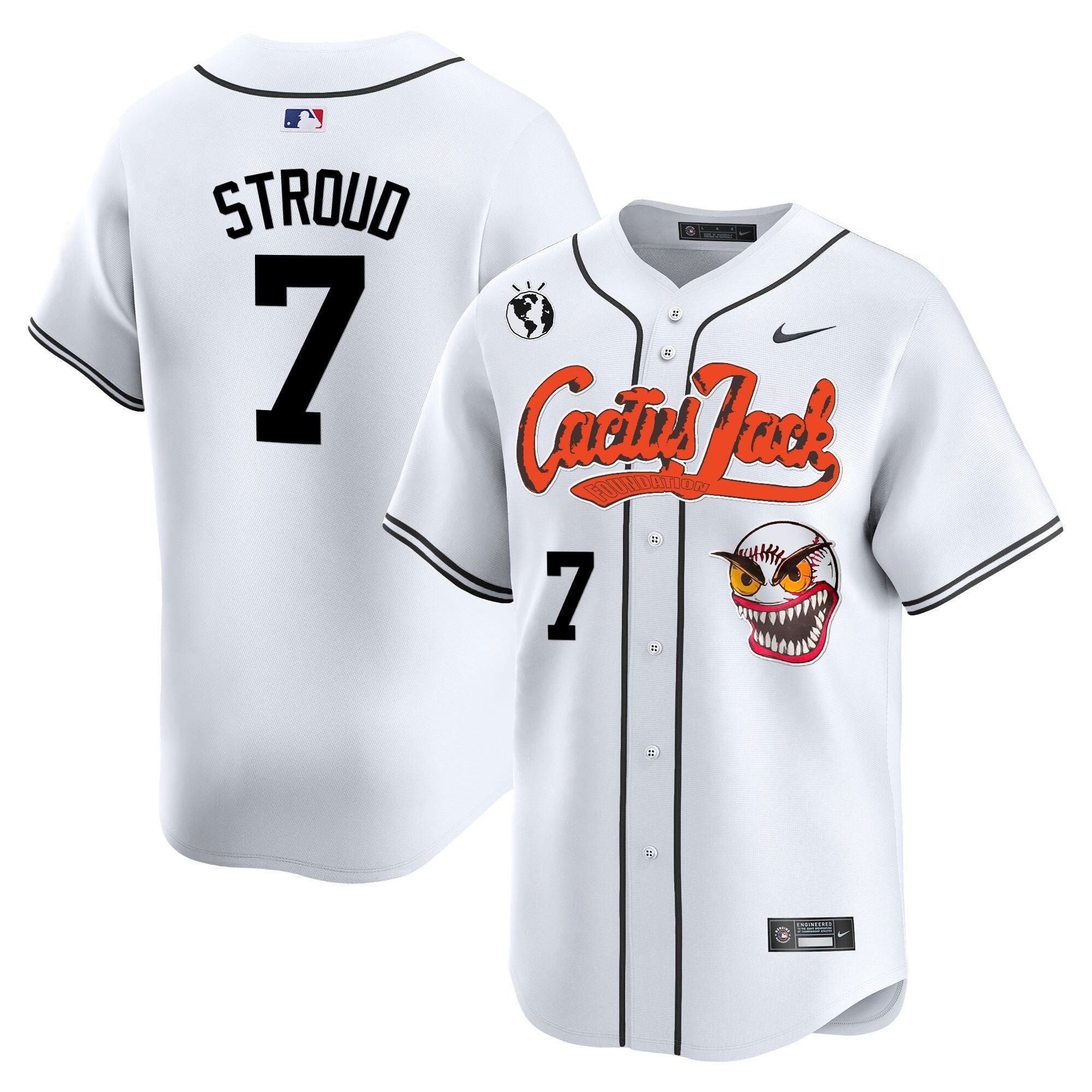 Men’s Houston Cactus Jack Vapor Premier Limited Jersey – Stitched