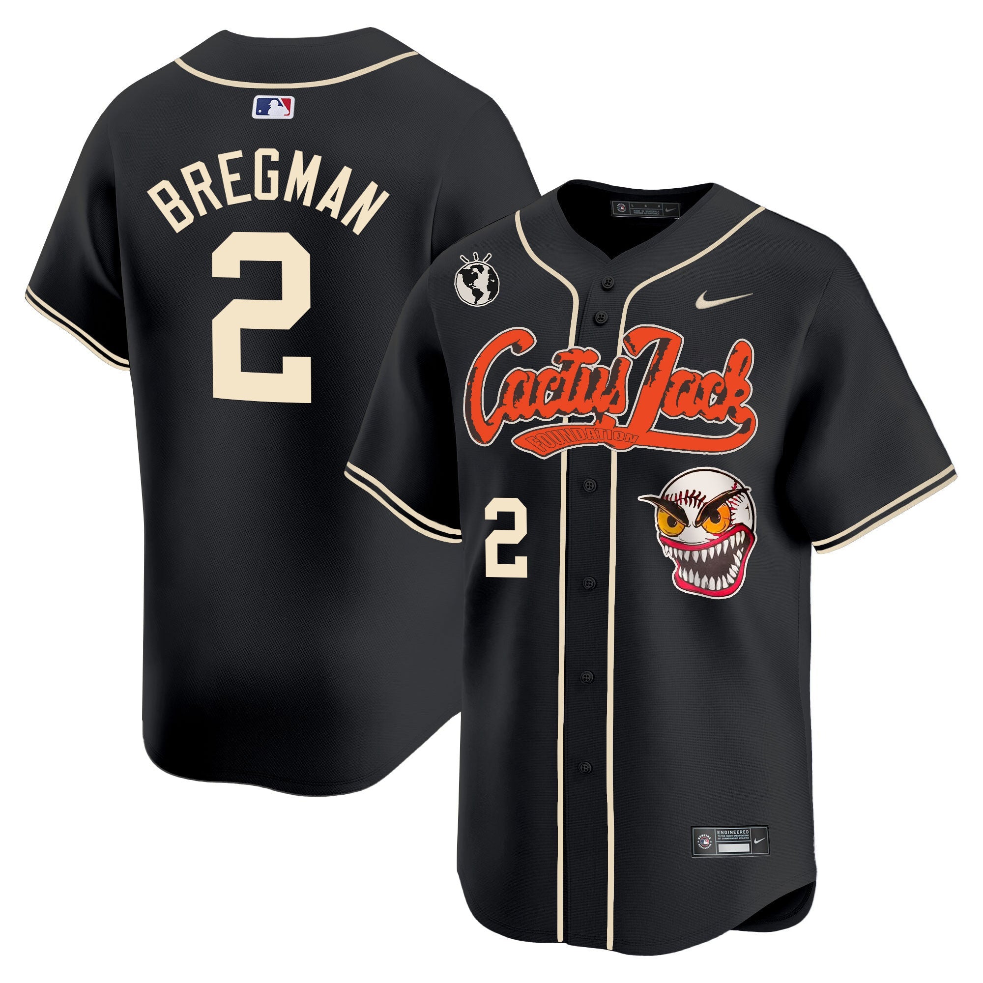Men’s Houston Cactus Jack Vapor Premier Limited Jersey – Stitched