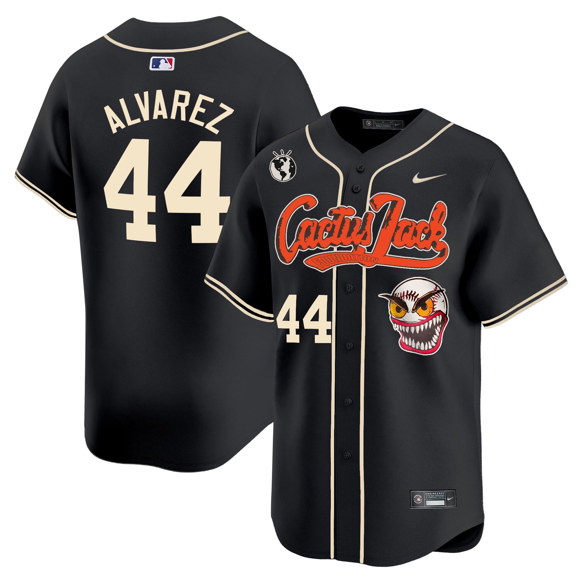 Men’s Houston Cactus Jack Vapor Premier Limited Jersey – Stitched