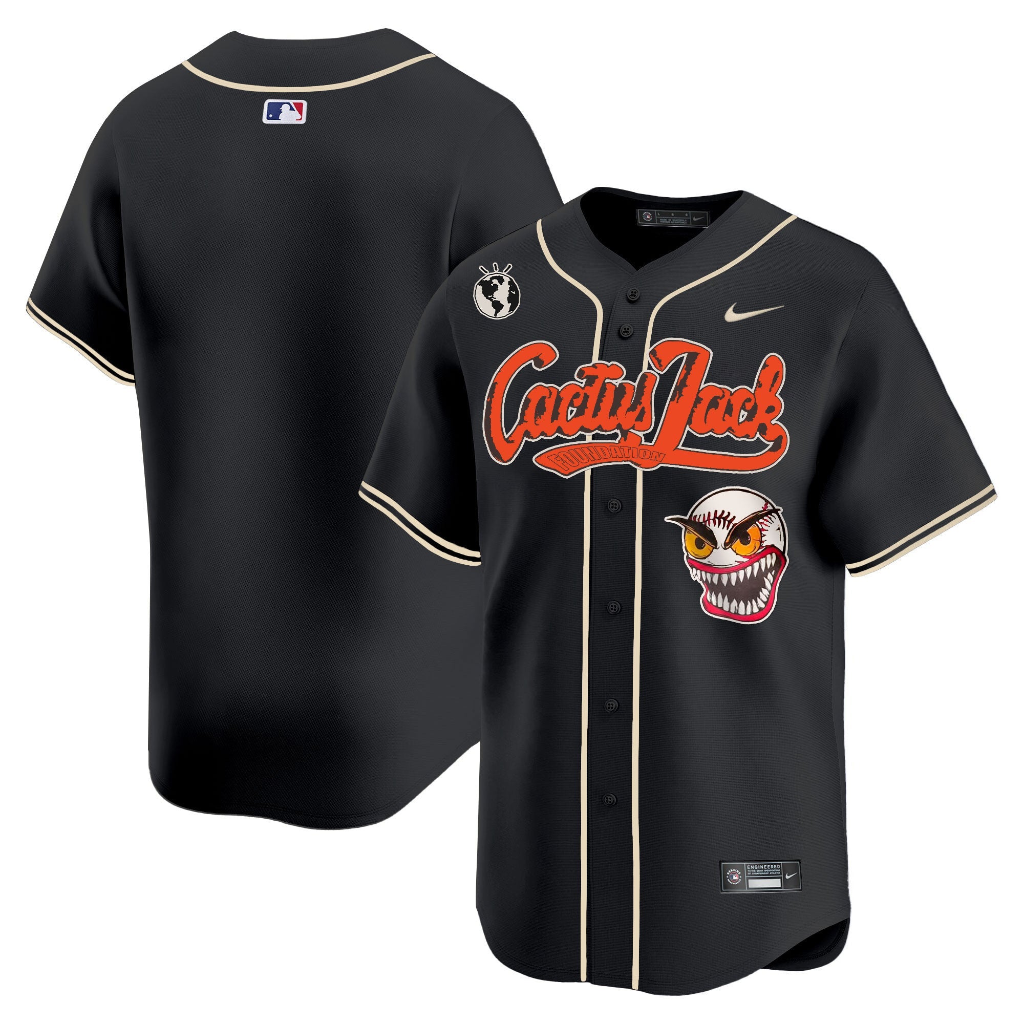 Men’s Houston Cactus Jack Vapor Premier Limited Jersey – Stitched