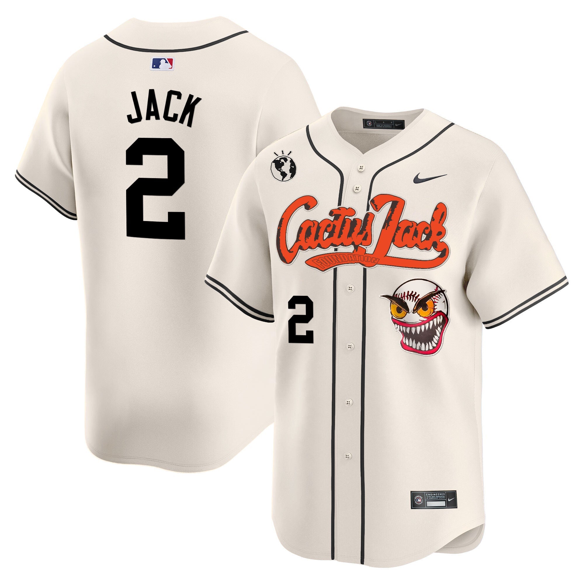 Men’s Houston Cactus Jack Vapor Premier Limited Jersey – Stitched