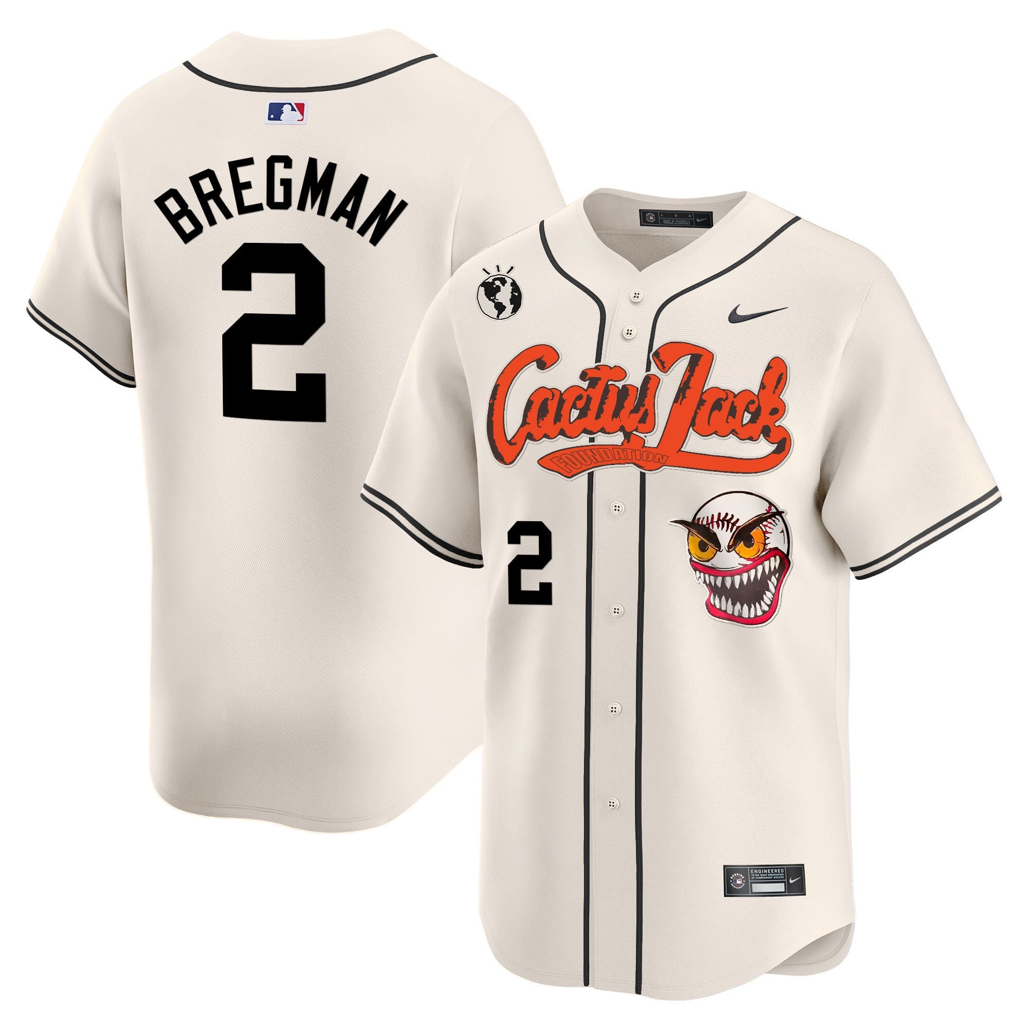 Men’s Houston Cactus Jack Vapor Premier Limited Jersey – Stitched
