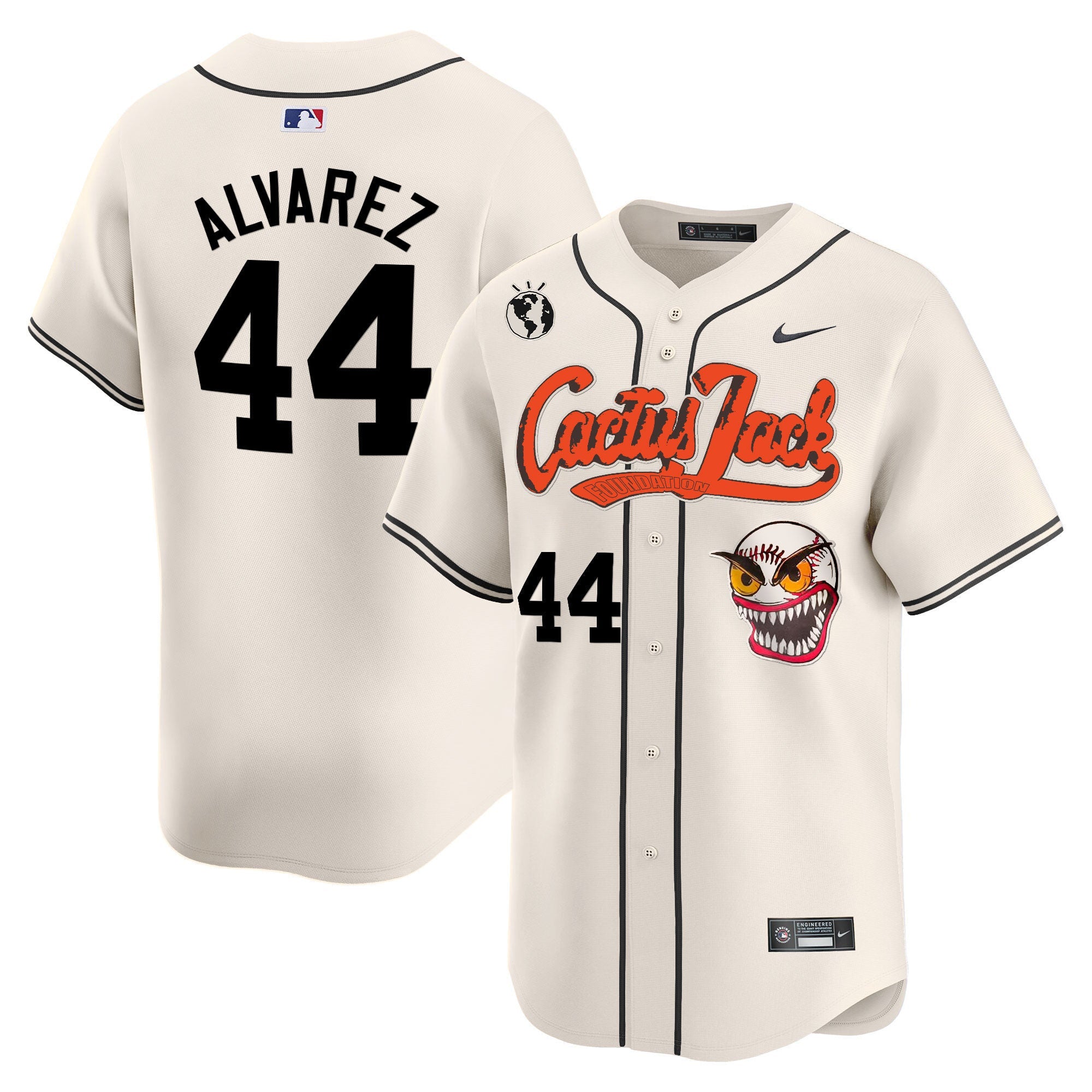 Men’s Houston Cactus Jack Vapor Premier Limited Jersey – Stitched