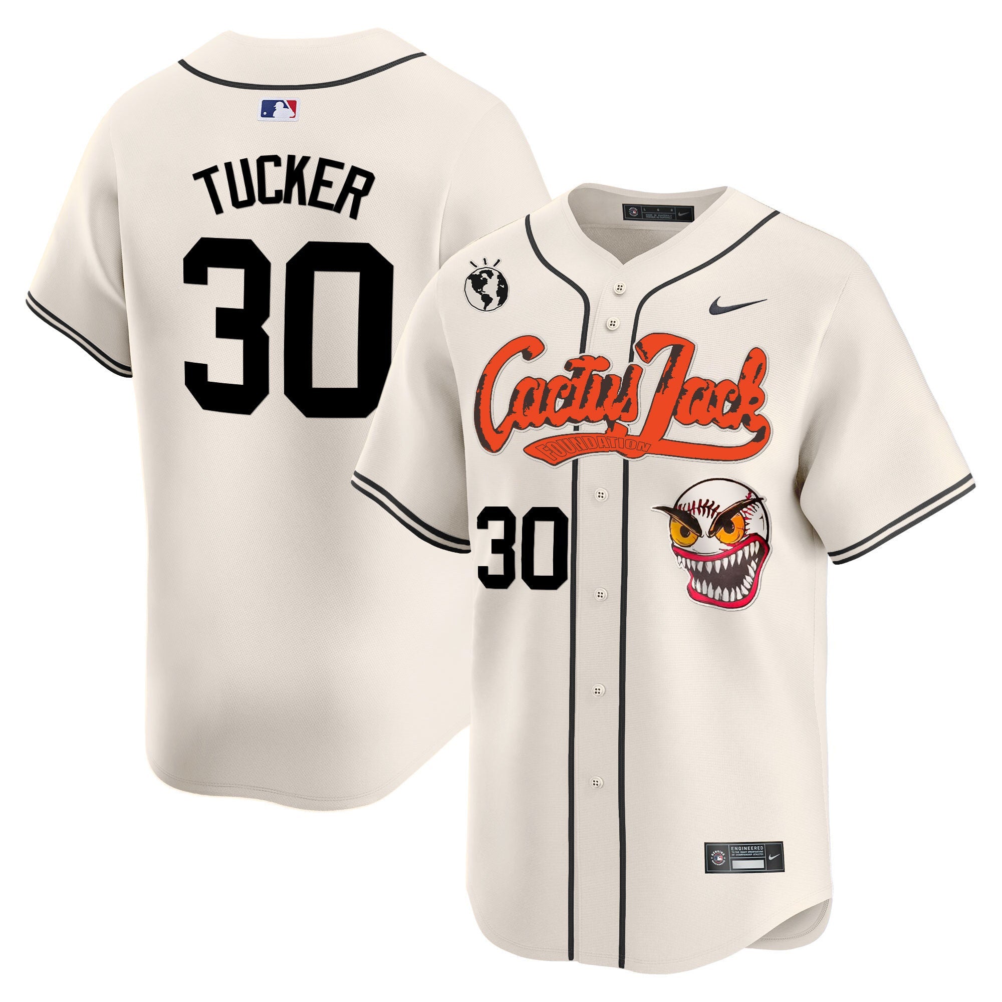 Men’s Houston Cactus Jack Vapor Premier Limited Jersey – Stitched