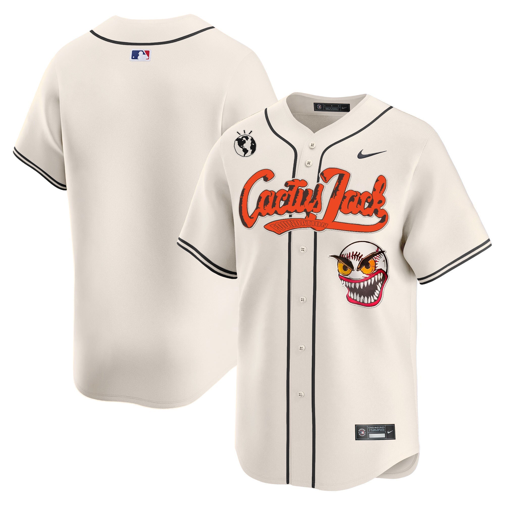 Men’s Houston Cactus Jack Vapor Premier Limited Jersey – Stitched