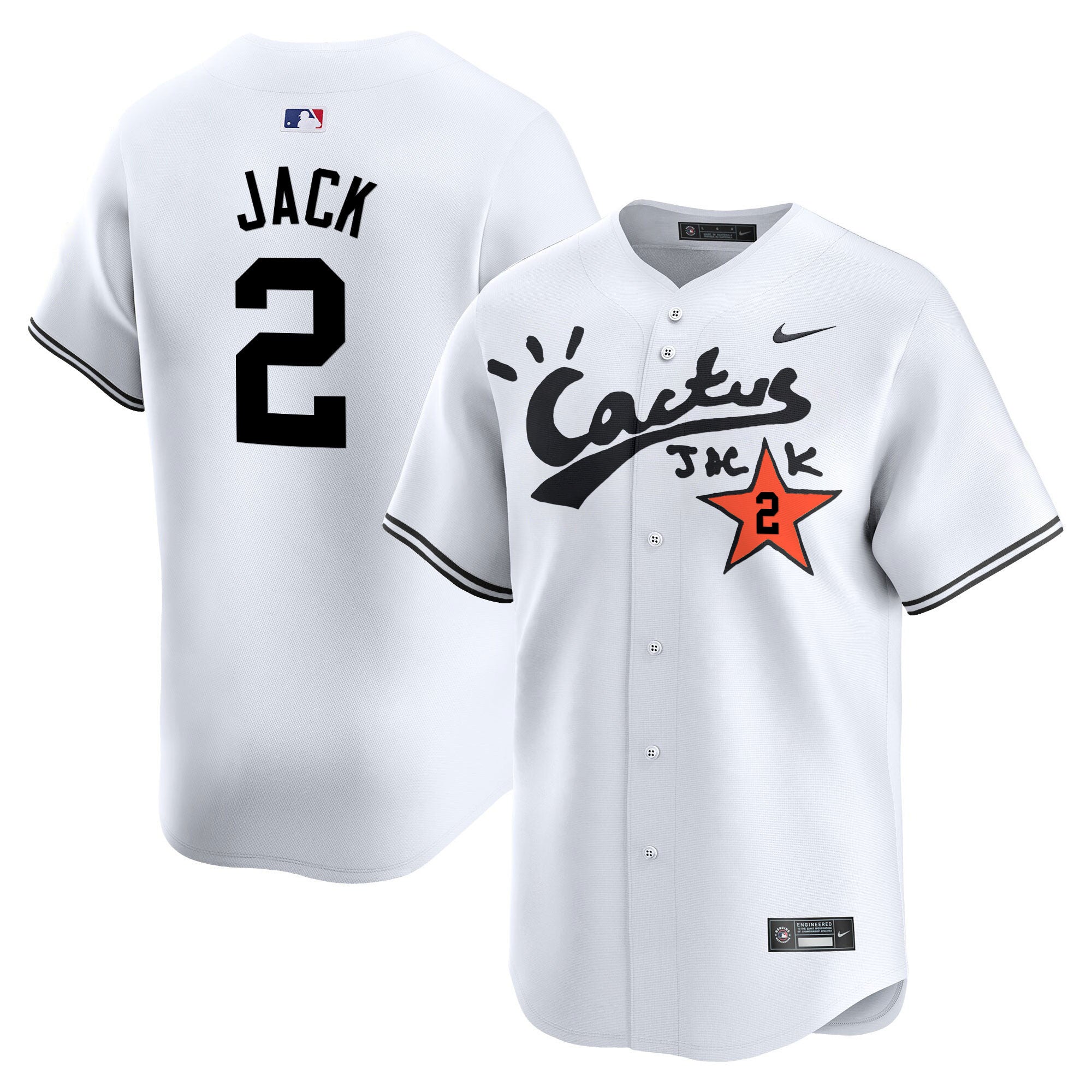 Men’s Houston Cactus Jack Vapor Premier Limited Jersey V2 – Stitched
