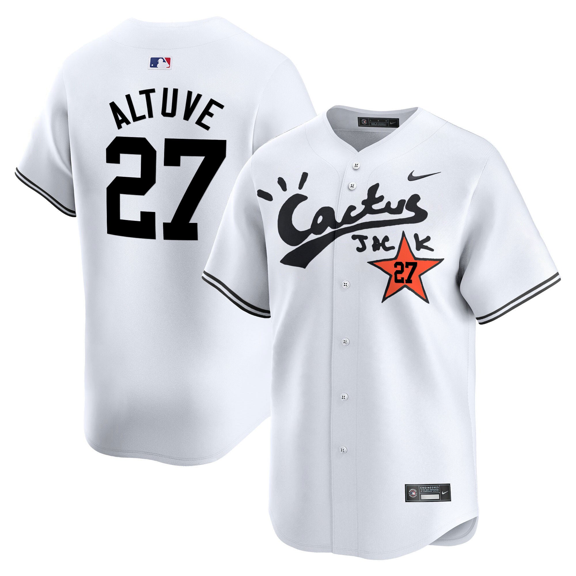 Men’s Houston Cactus Jack Vapor Premier Limited Jersey V2 – Stitched