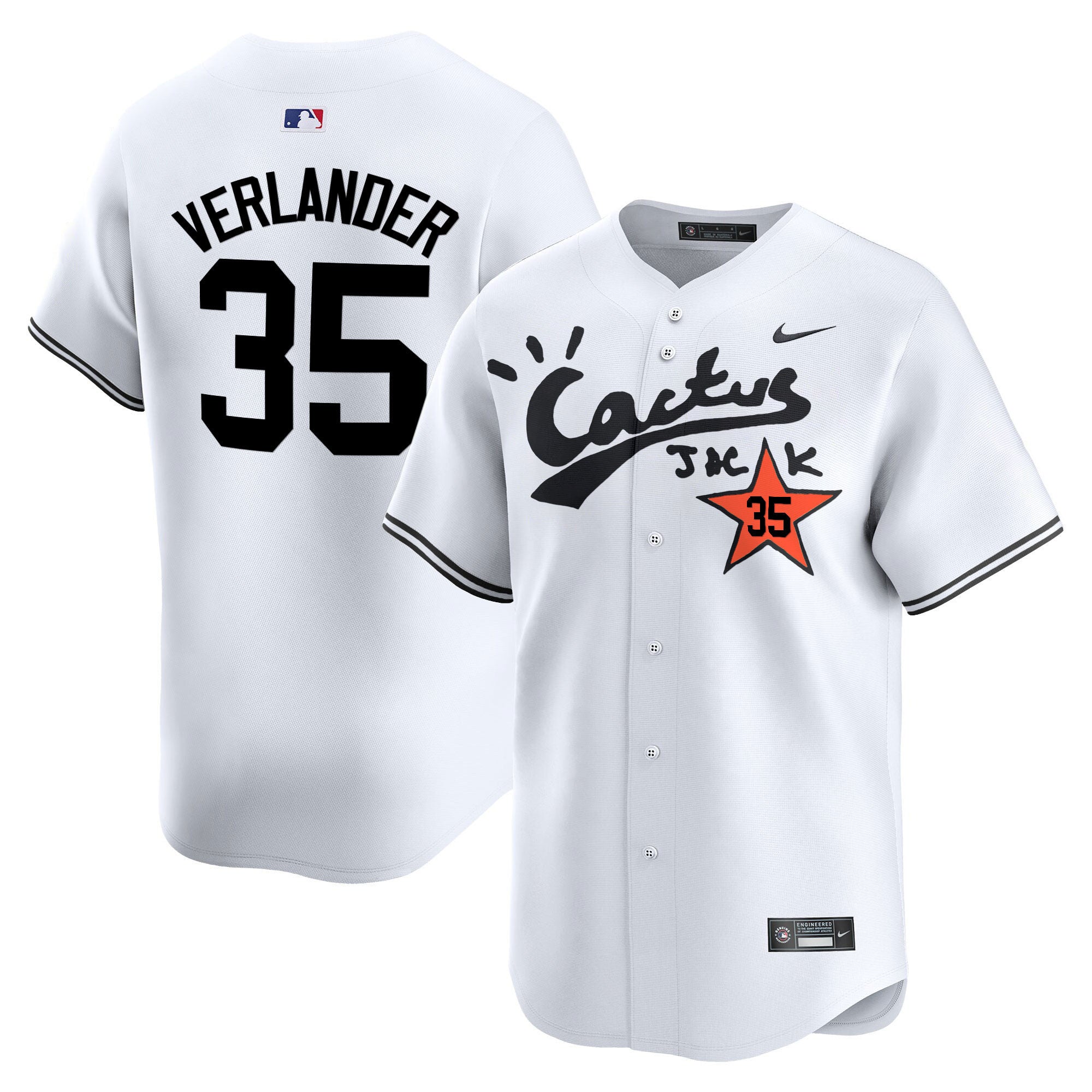 Men’s Houston Cactus Jack Vapor Premier Limited Jersey V2 – Stitched