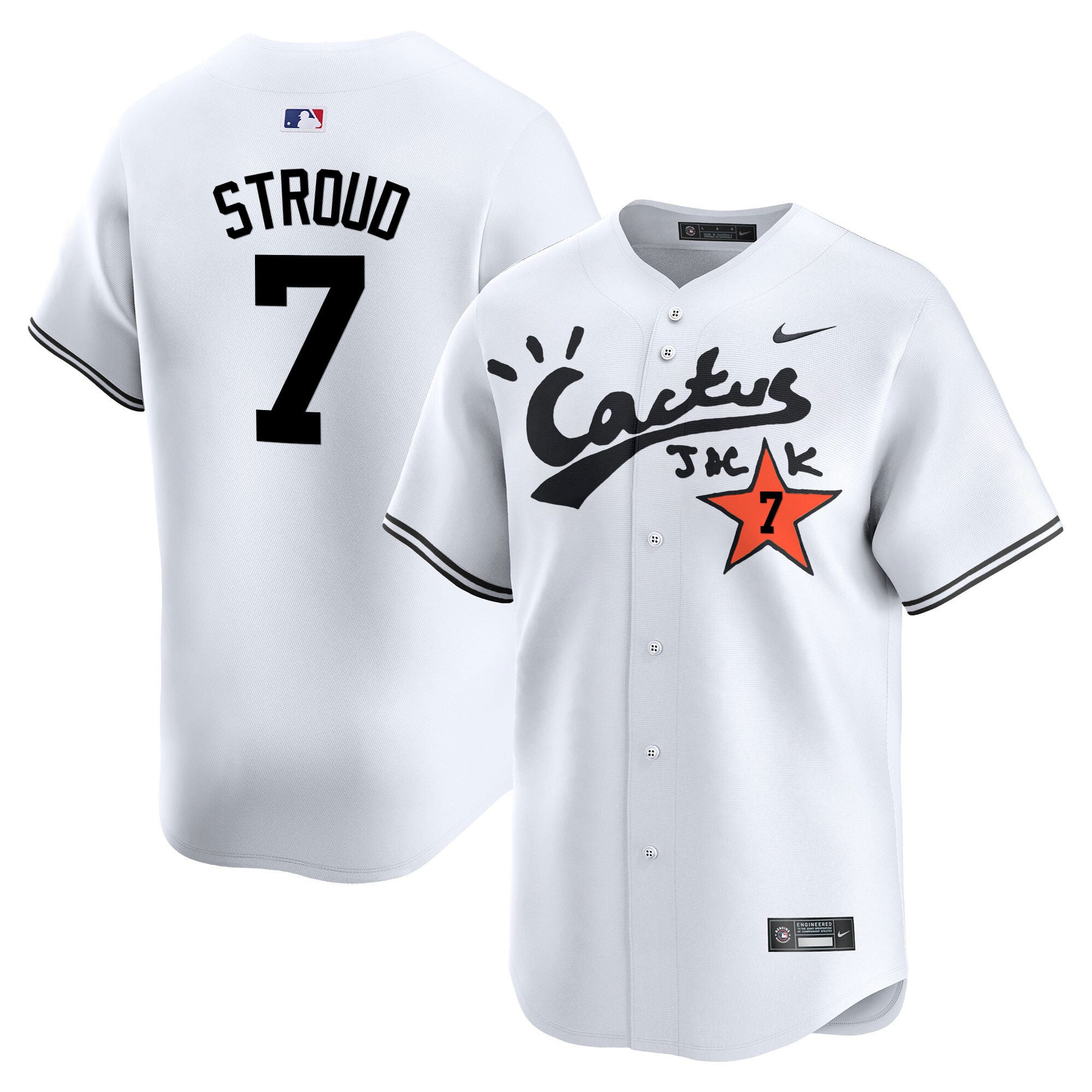 Men’s Houston Cactus Jack Vapor Premier Limited Jersey V2 – Stitched