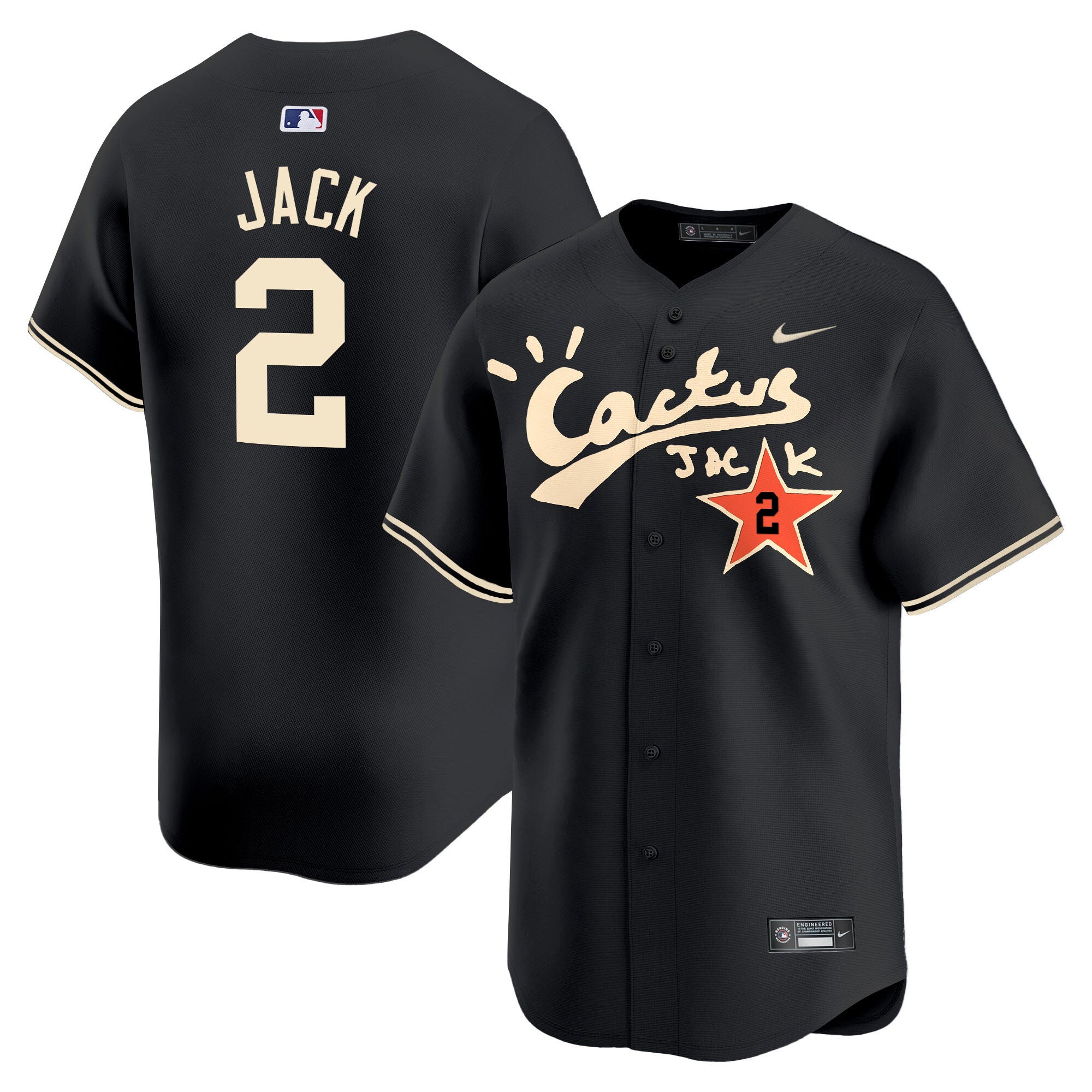 Men’s Houston Cactus Jack Vapor Premier Limited Jersey V2 – Stitched