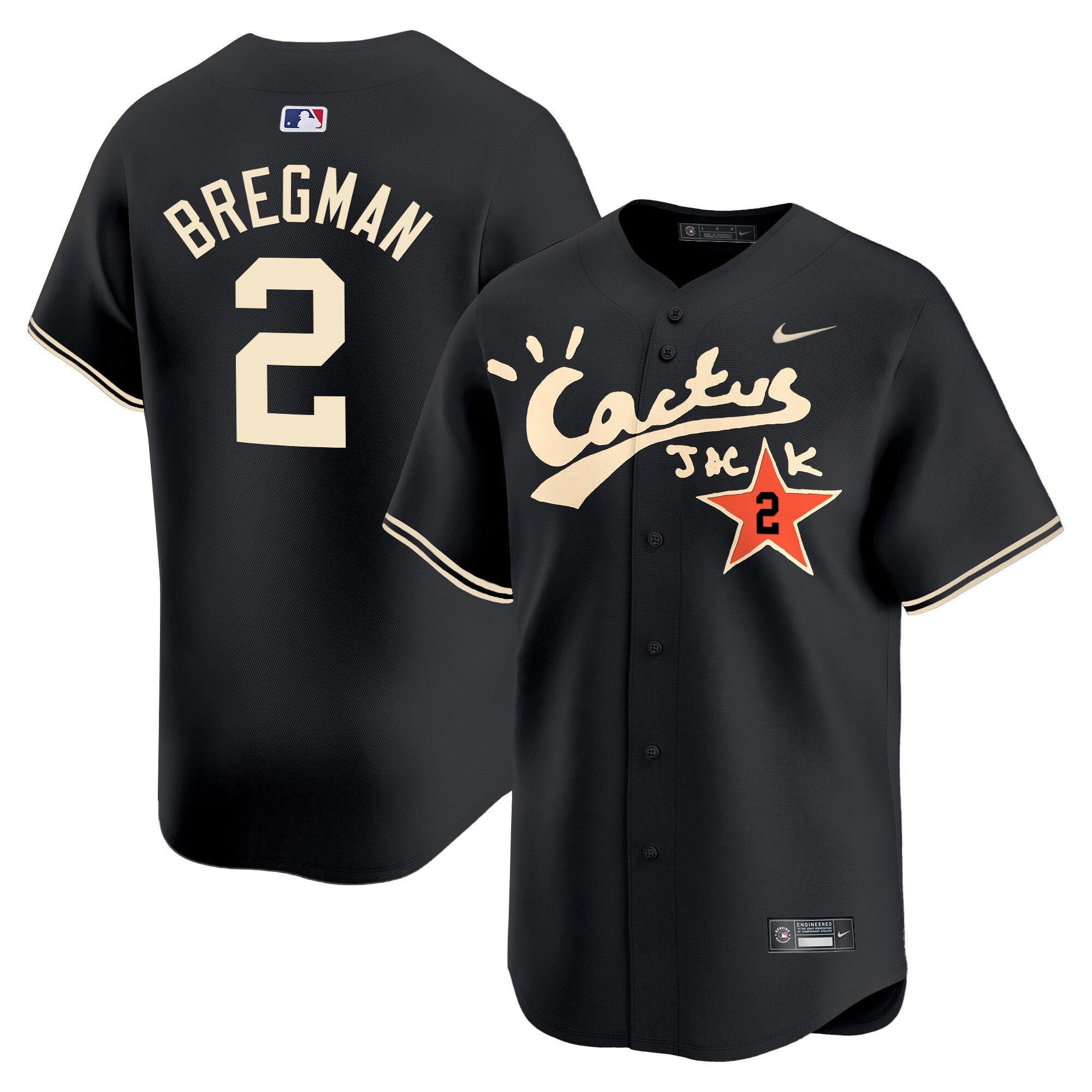 Men’s Houston Cactus Jack Vapor Premier Limited Jersey V2 – Stitched