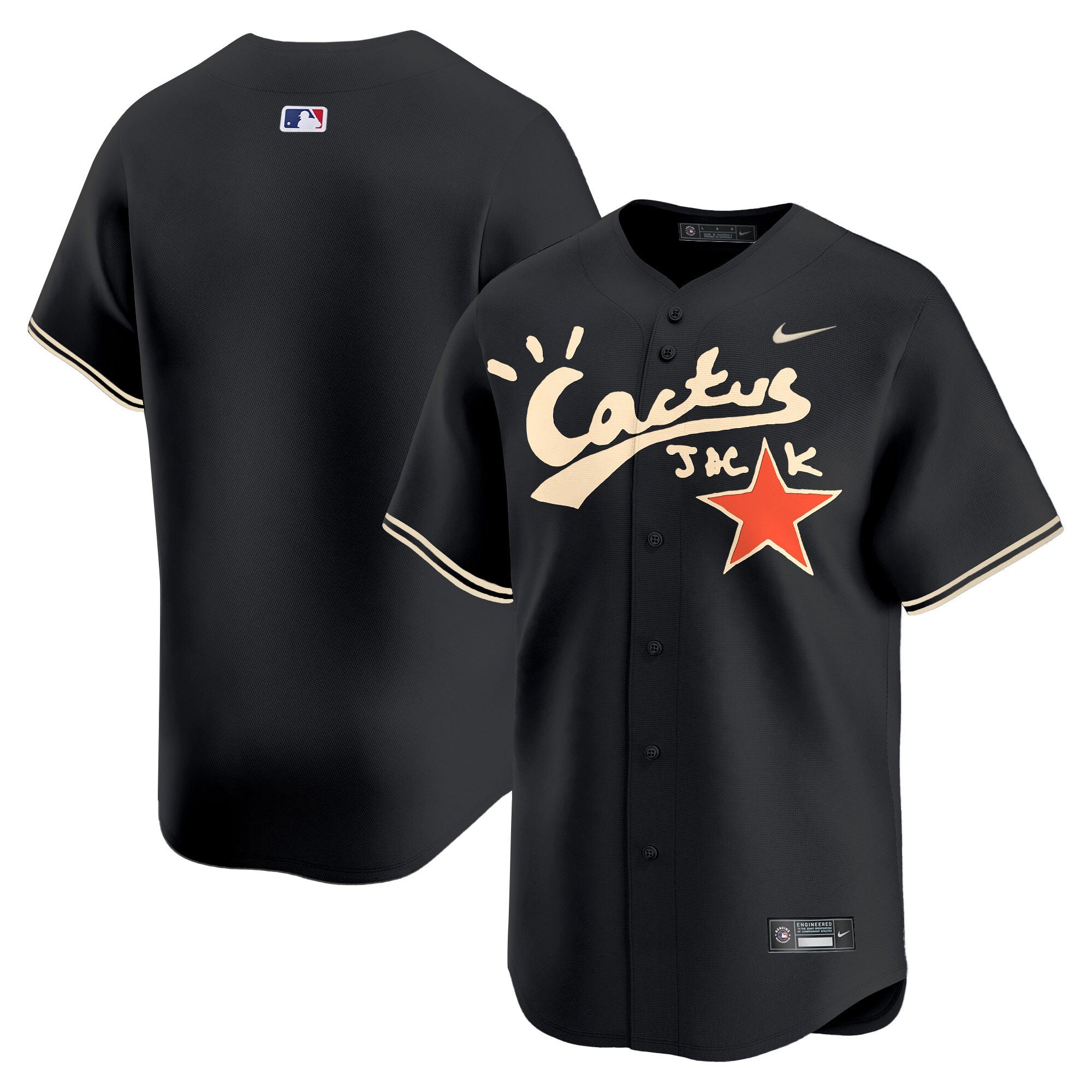 Men’s Houston Cactus Jack Vapor Premier Limited Jersey V2 – Stitched
