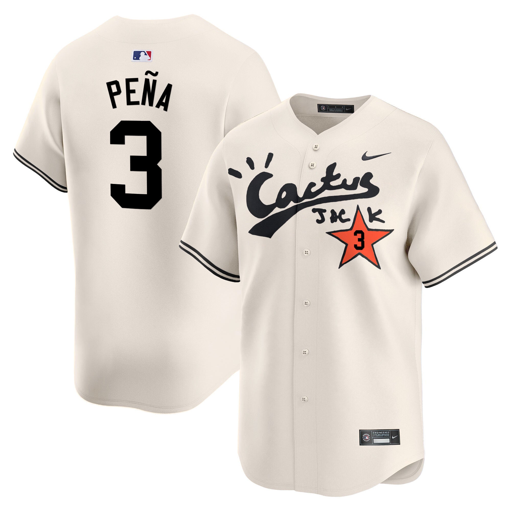 Men’s Houston Cactus Jack Vapor Premier Limited Jersey V2 – Stitched