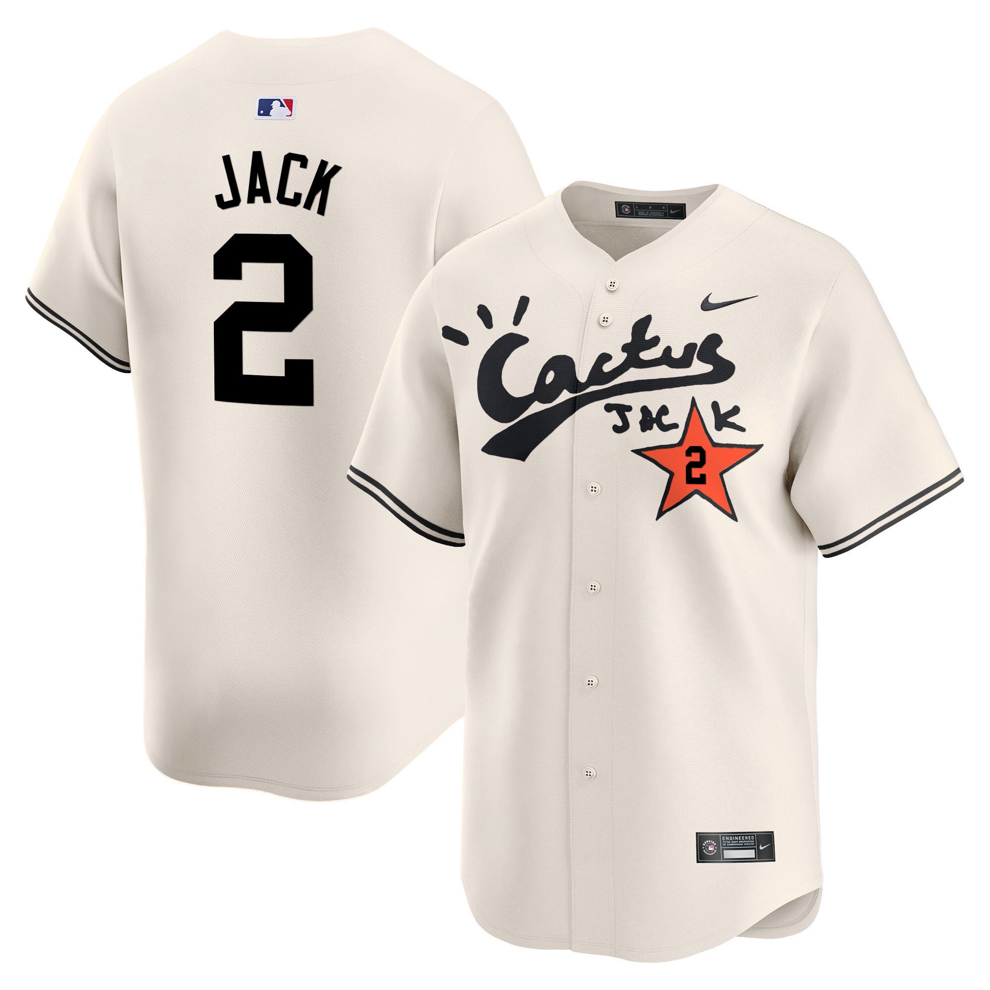 Men’s Houston Cactus Jack Vapor Premier Limited Jersey V2 – Stitched