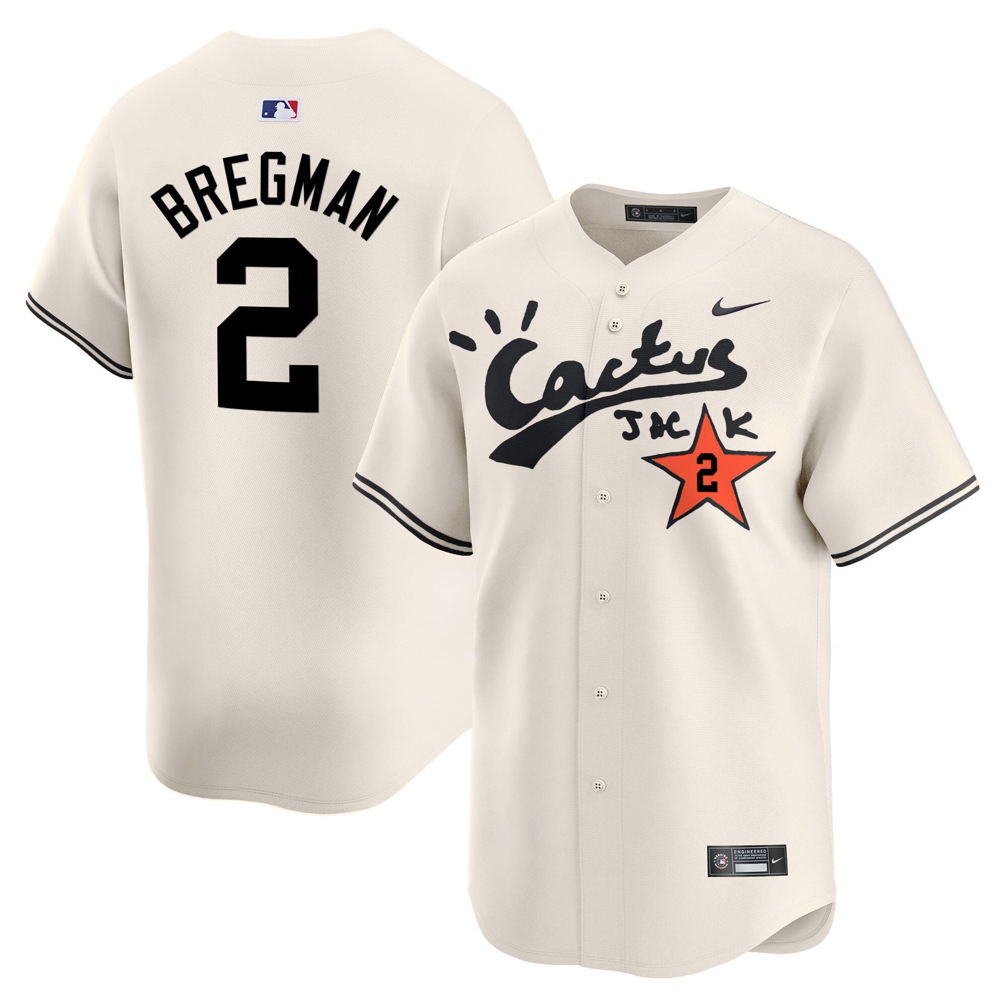 Men’s Houston Cactus Jack Vapor Premier Limited Jersey V2 – Stitched