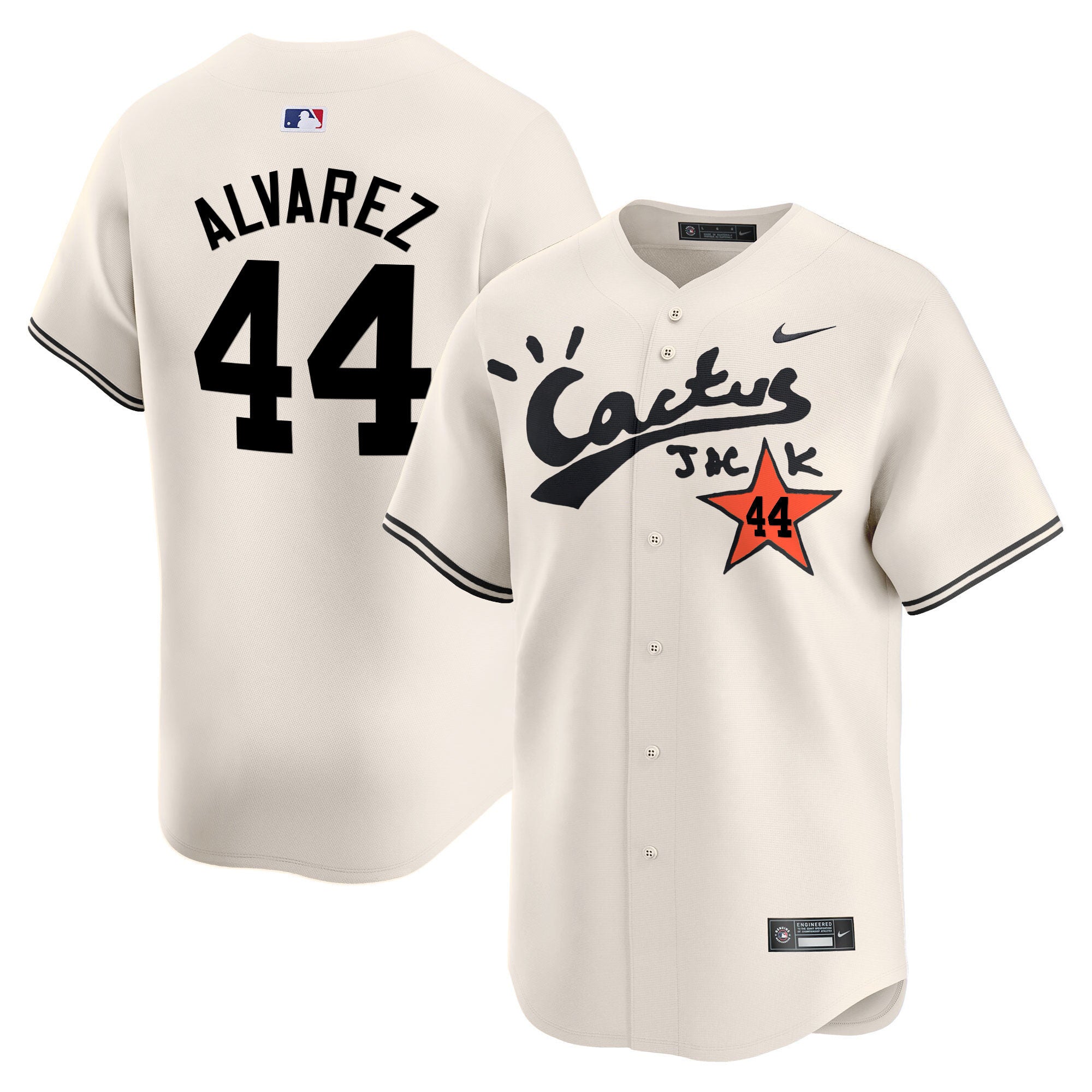 Men’s Houston Cactus Jack Vapor Premier Limited Jersey V2 – Stitched
