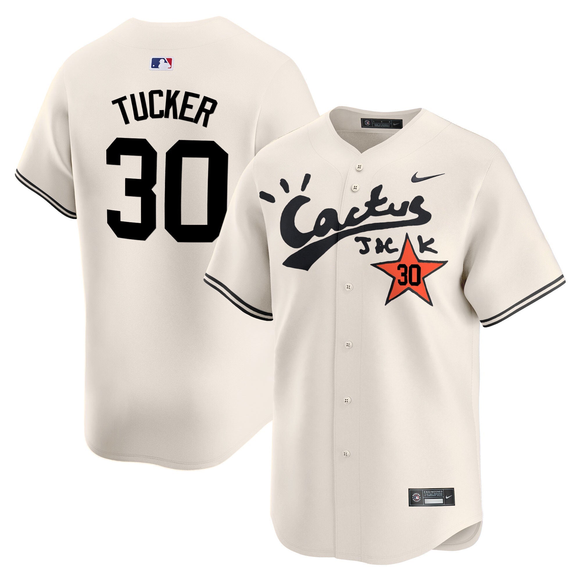 Men’s Houston Cactus Jack Vapor Premier Limited Jersey V2 – Stitched