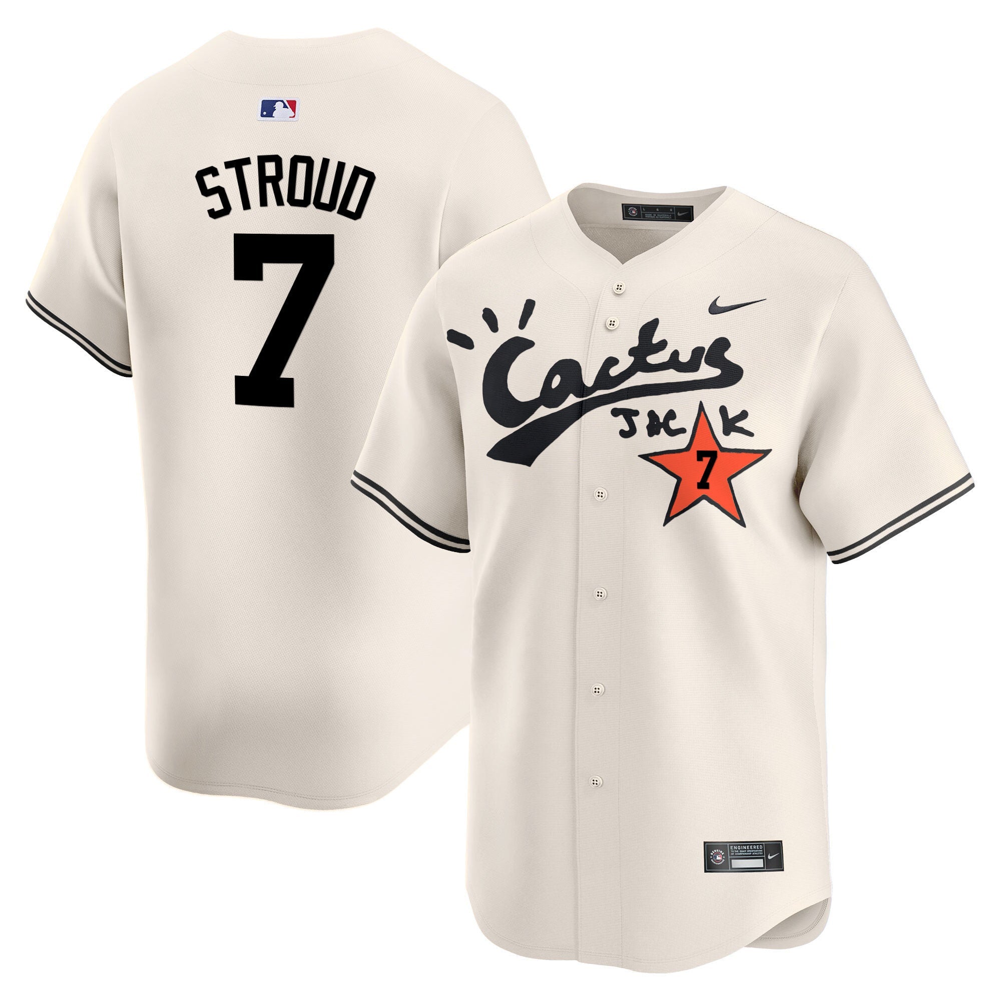Men’s Houston Cactus Jack Vapor Premier Limited Jersey V2 – Stitched