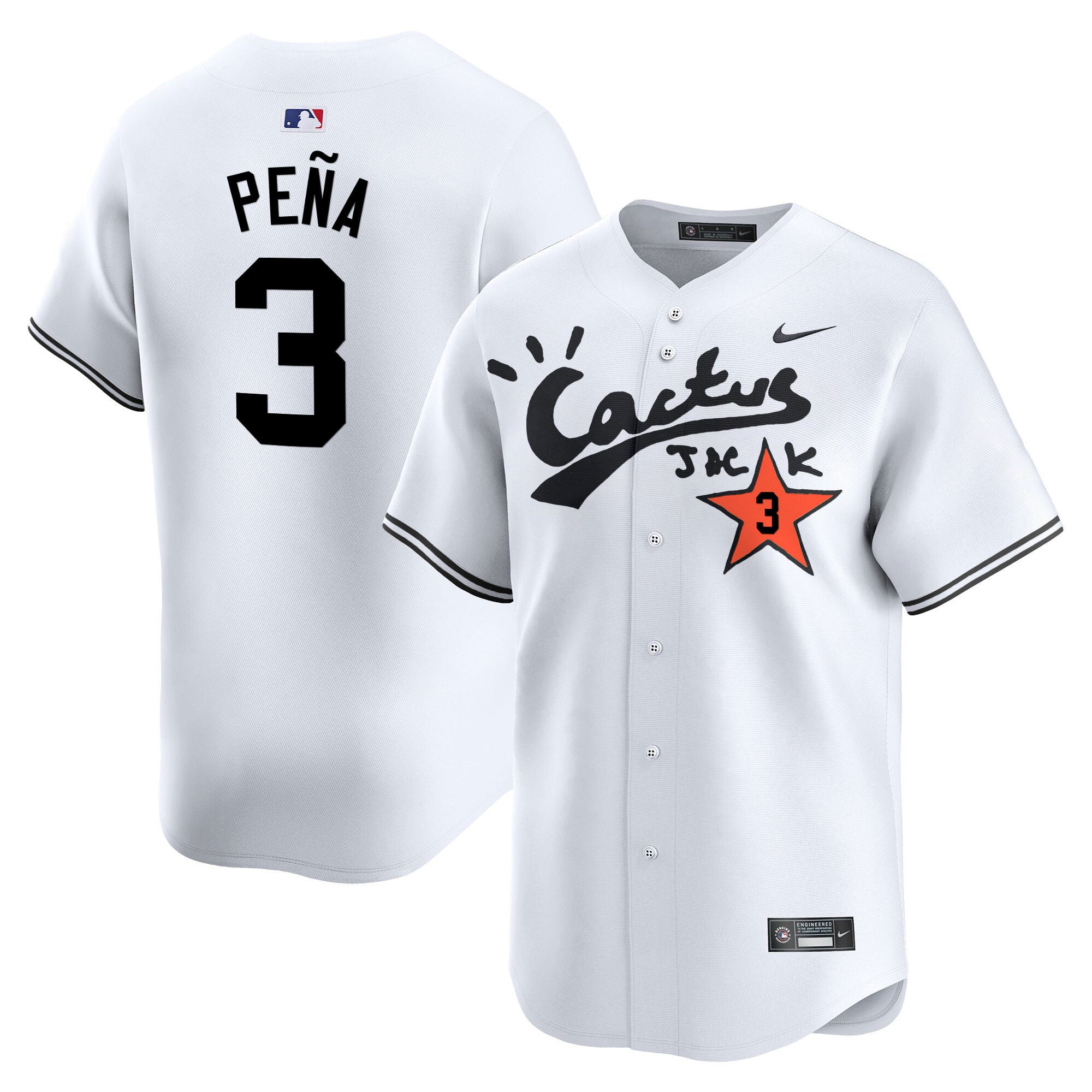 Men’s Houston Cactus Jack Vapor Premier Limited Jersey V2 – Stitched