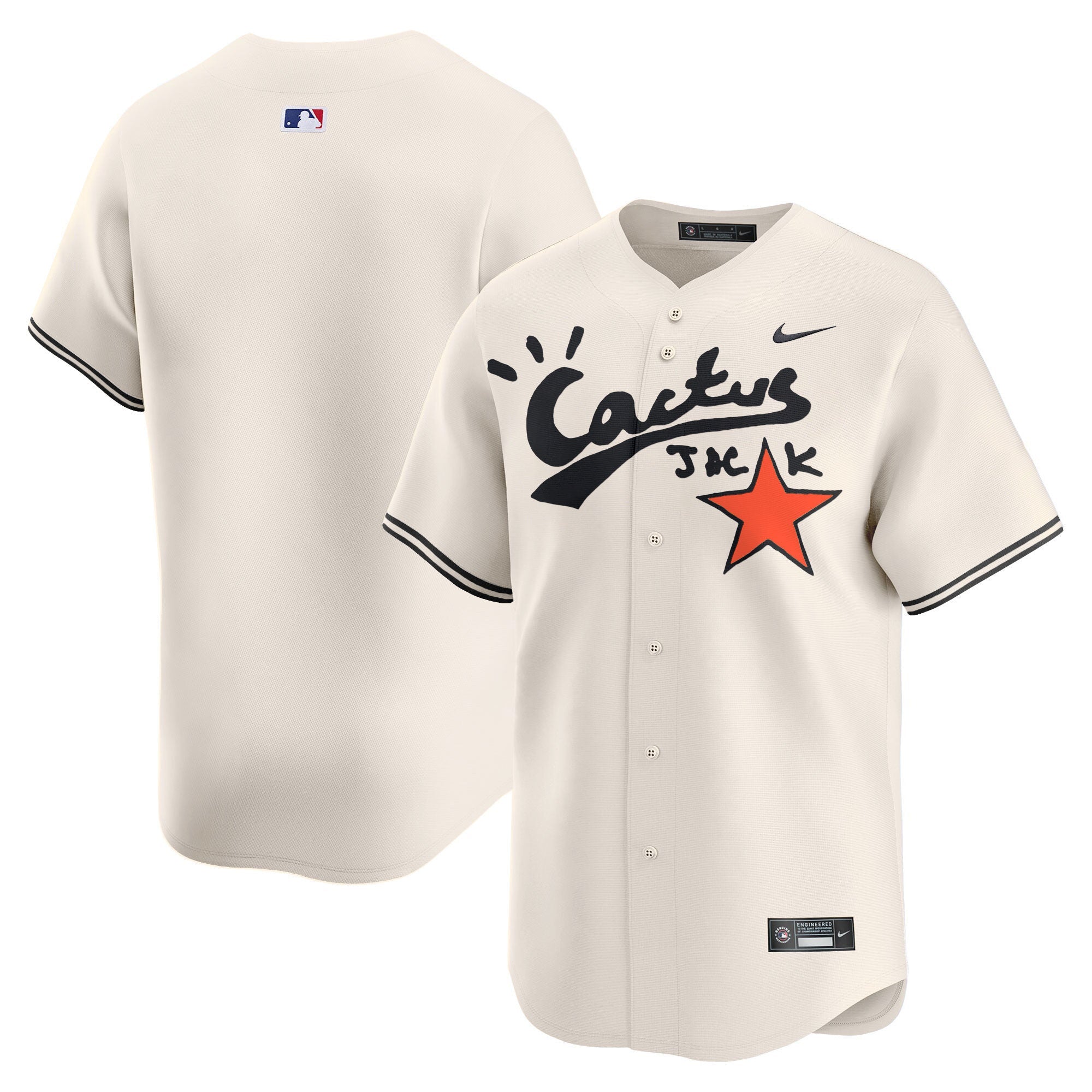 Men’s Houston Cactus Jack Vapor Premier Limited Jersey V2 – Stitched