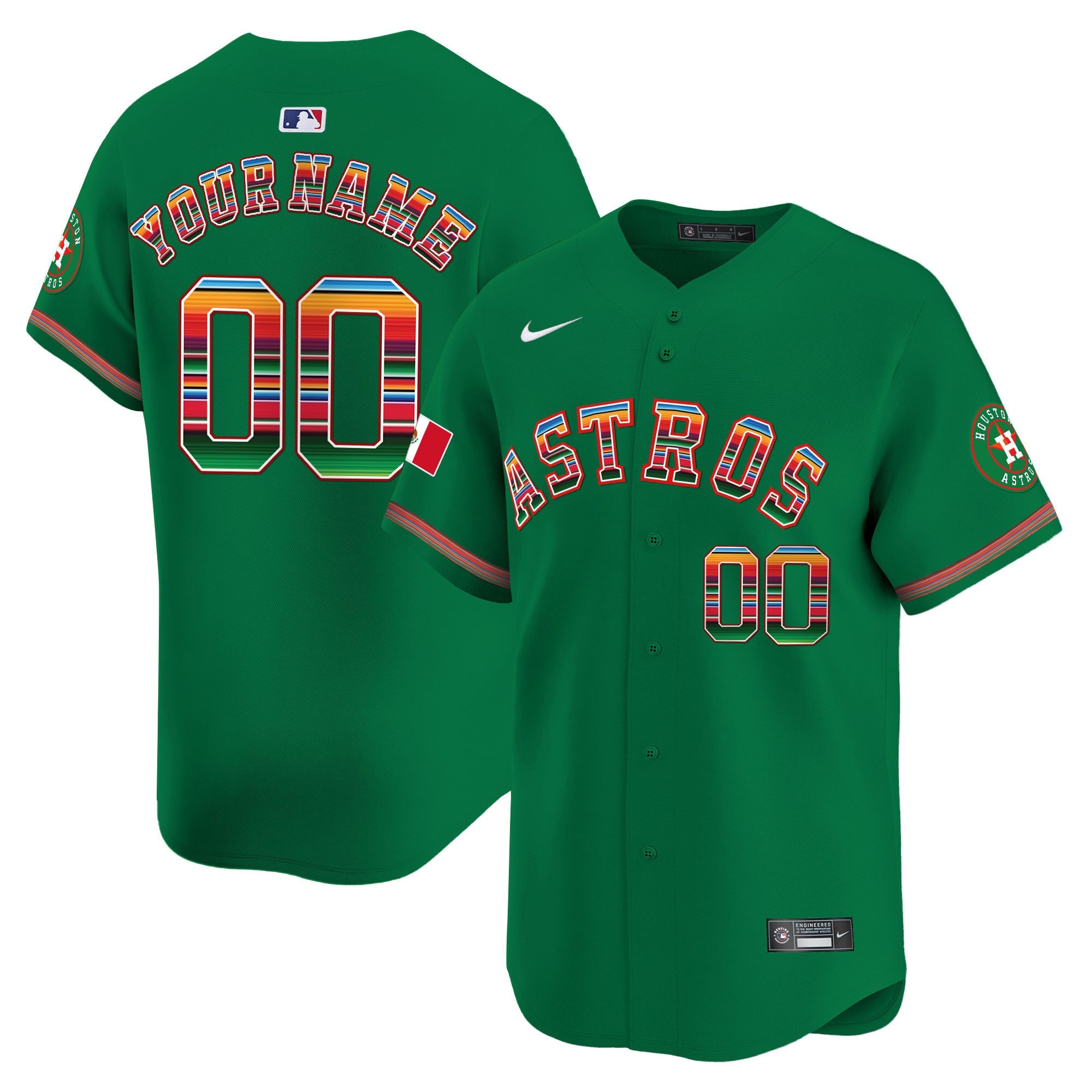 Houston Mexico Vapor Premier Limited Custom Jersey