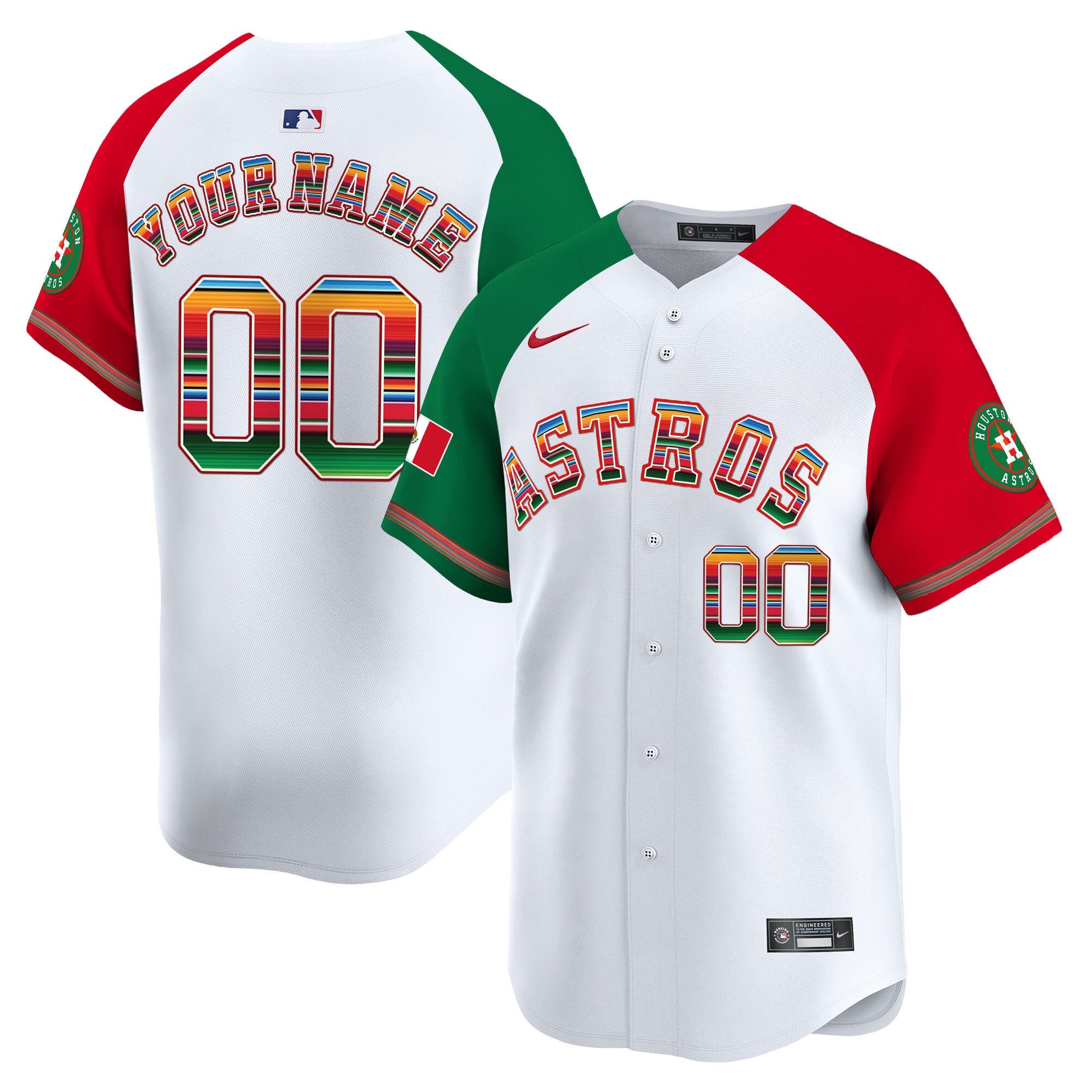 Houston Mexico Vapor Premier Limited Custom Jersey