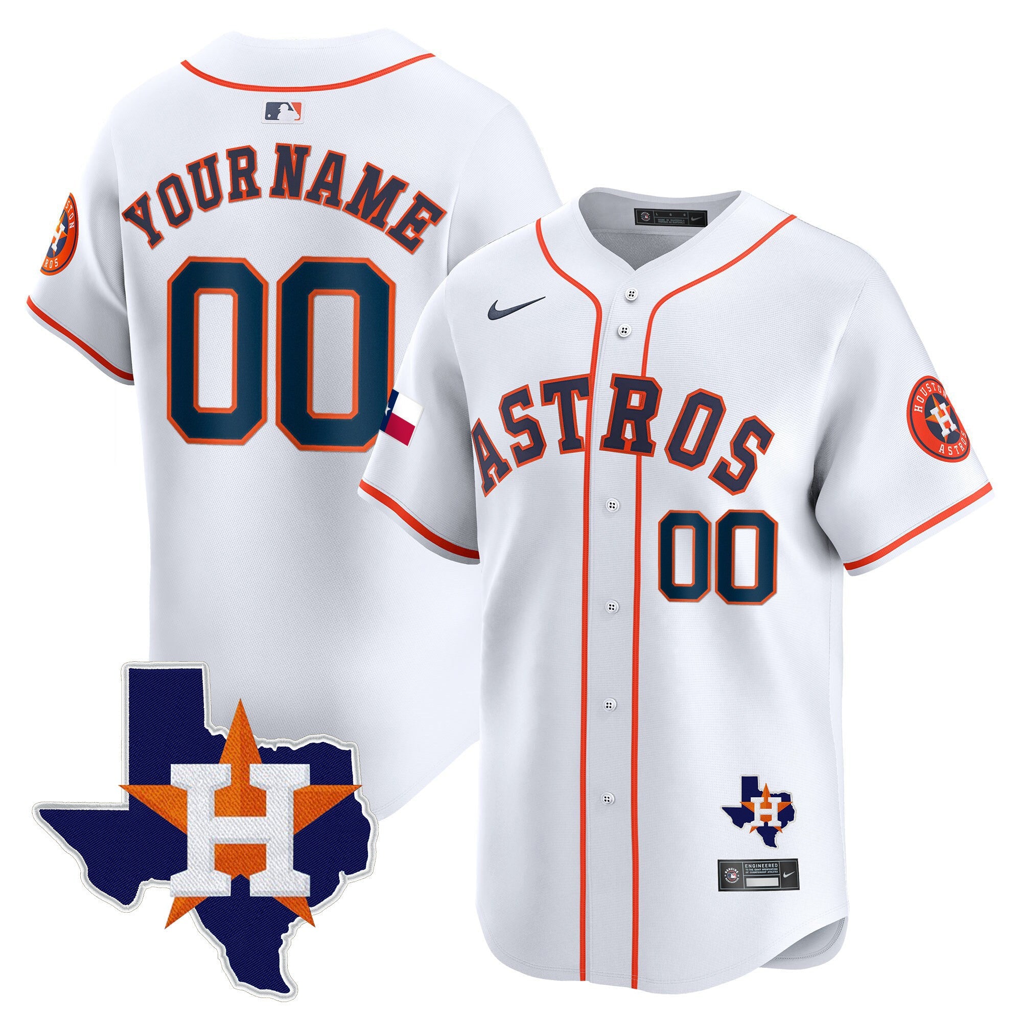 Houston Texas Patch Vapor Premier Limited Custom Jersey