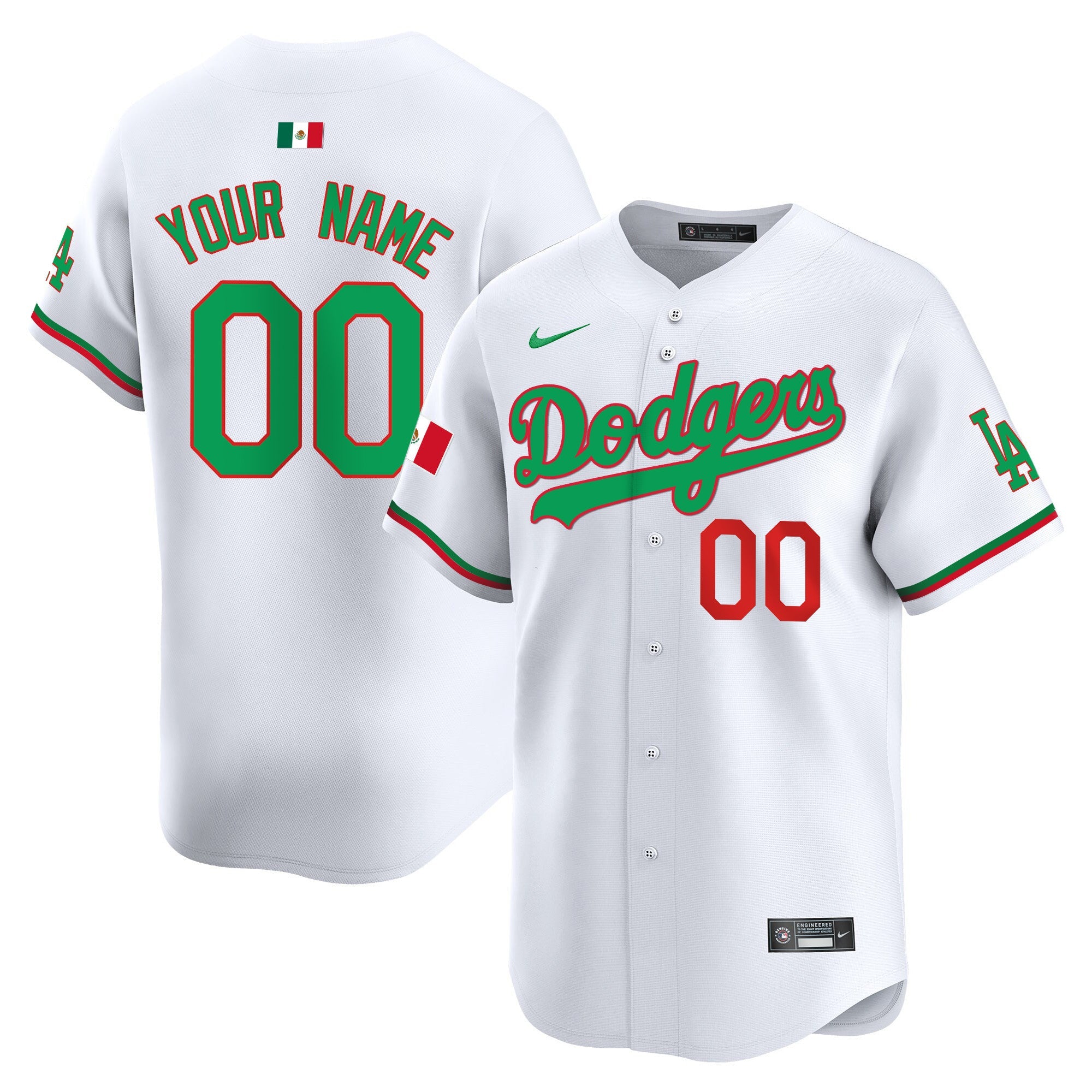 Los Angeles Mexico Vapor Premier Limited Custom Jersey V2