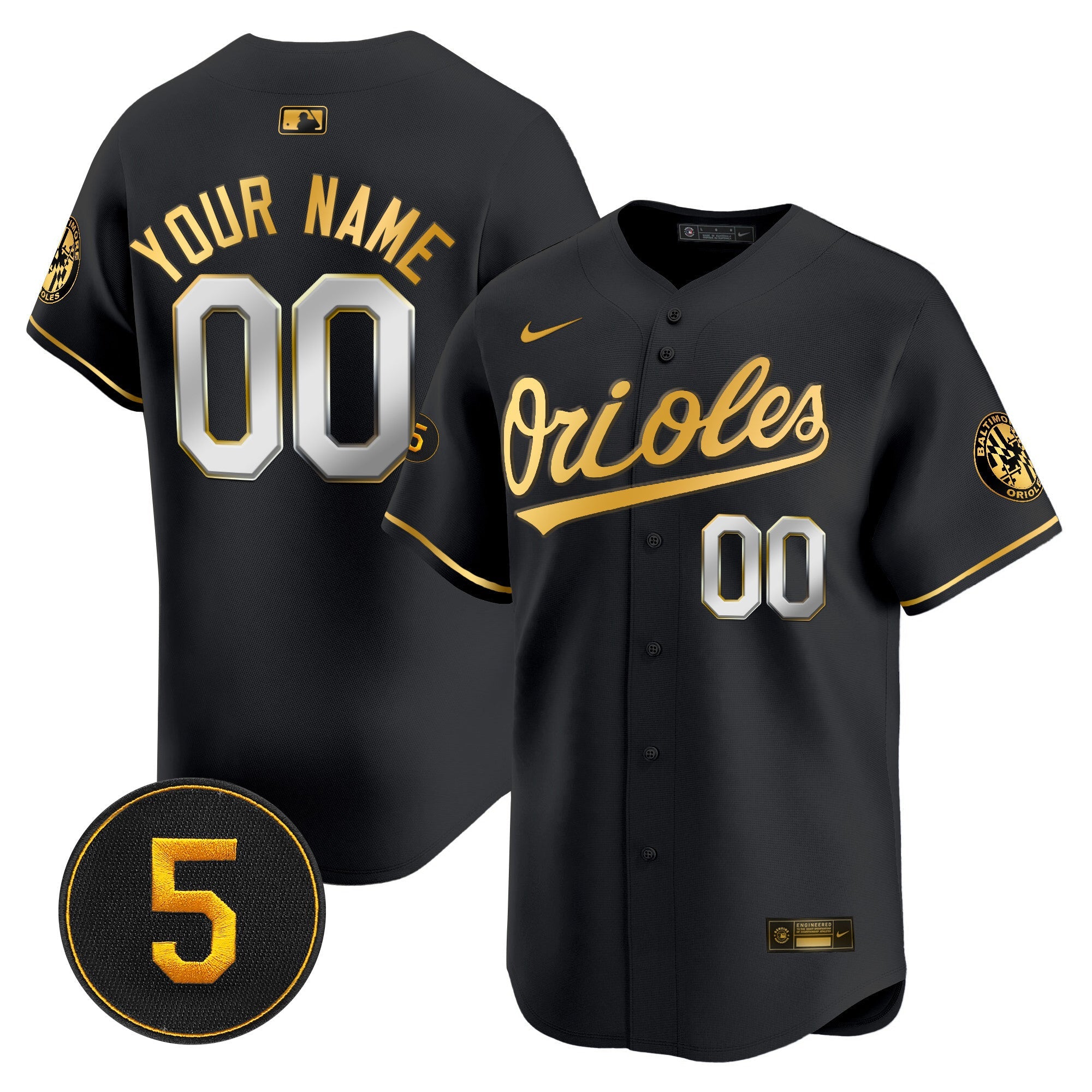 Baltimore Robinson Patch Vapor Premier Limited Custom Jersey V2