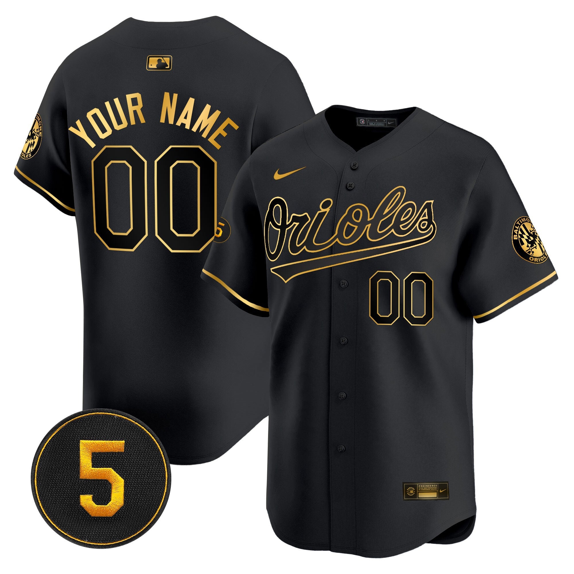 Baltimore Robinson Patch Vapor Premier Limited Custom Jersey