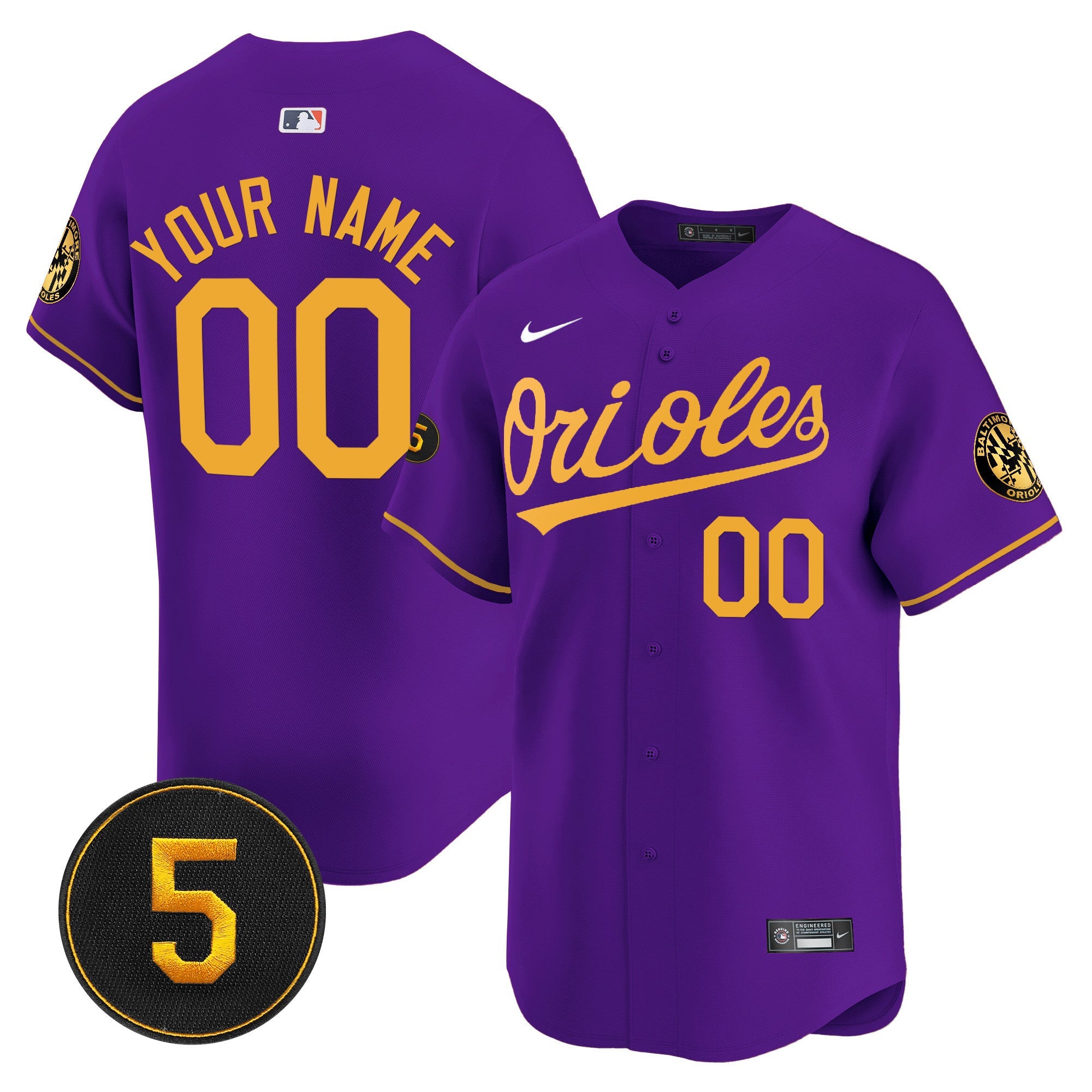 Baltimore Robinson Patch Vapor Premier Limited Custom Jersey