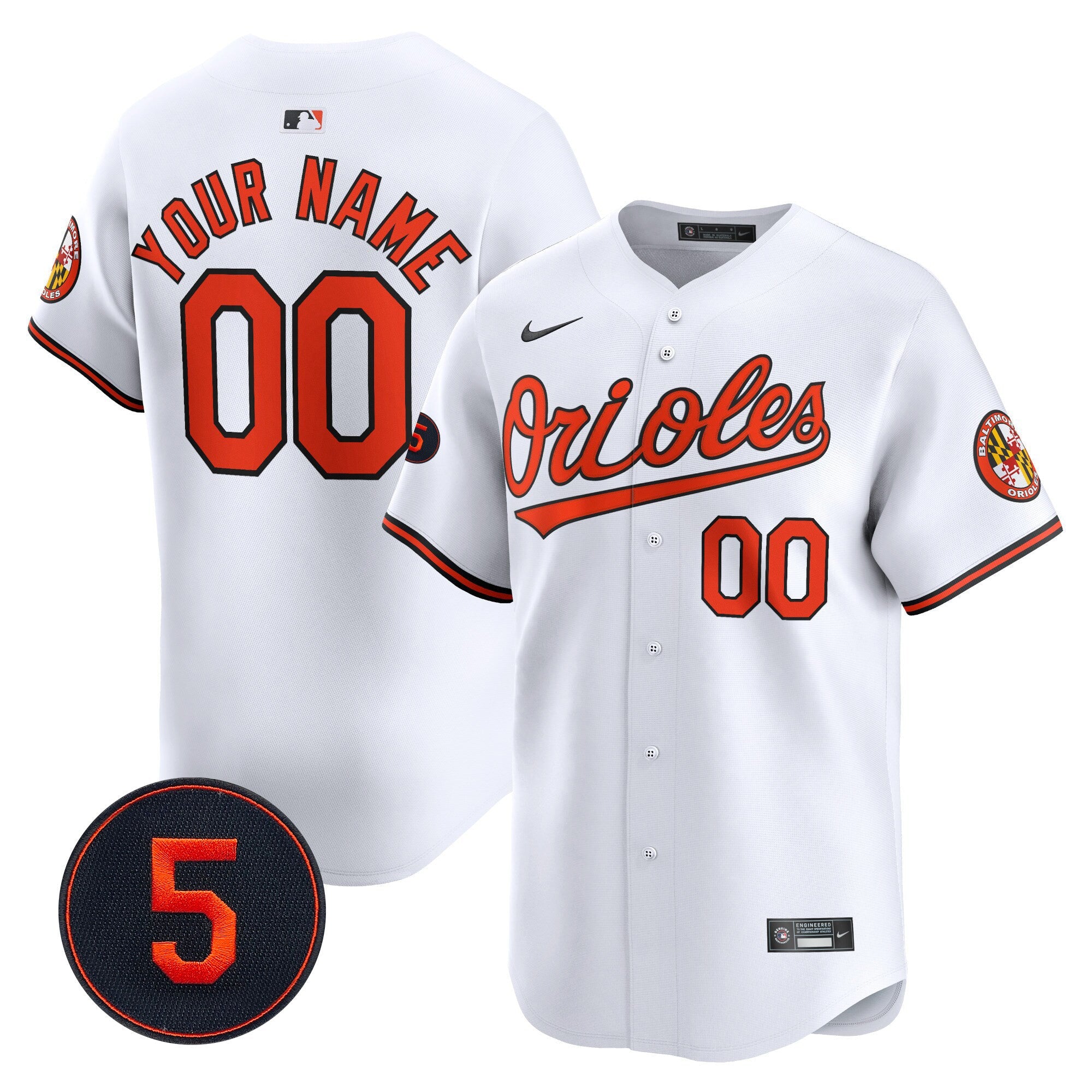 Baltimore Robinson Patch Vapor Premier Limited Custom Jersey V2