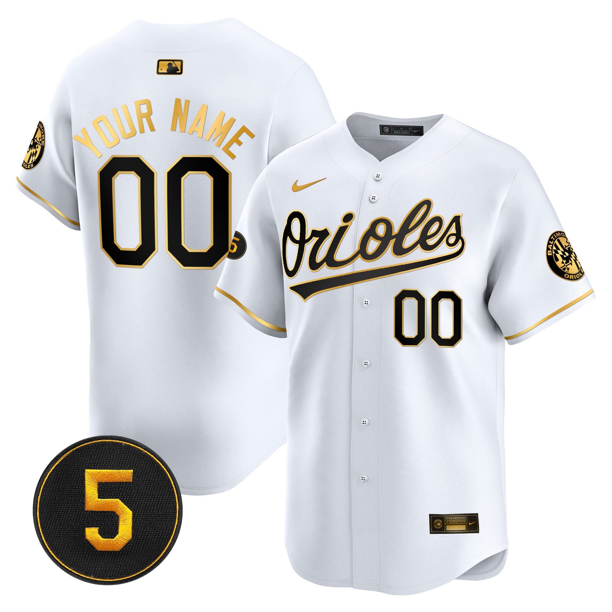 Baltimore Robinson Patch Vapor Premier Limited Custom Jersey V2