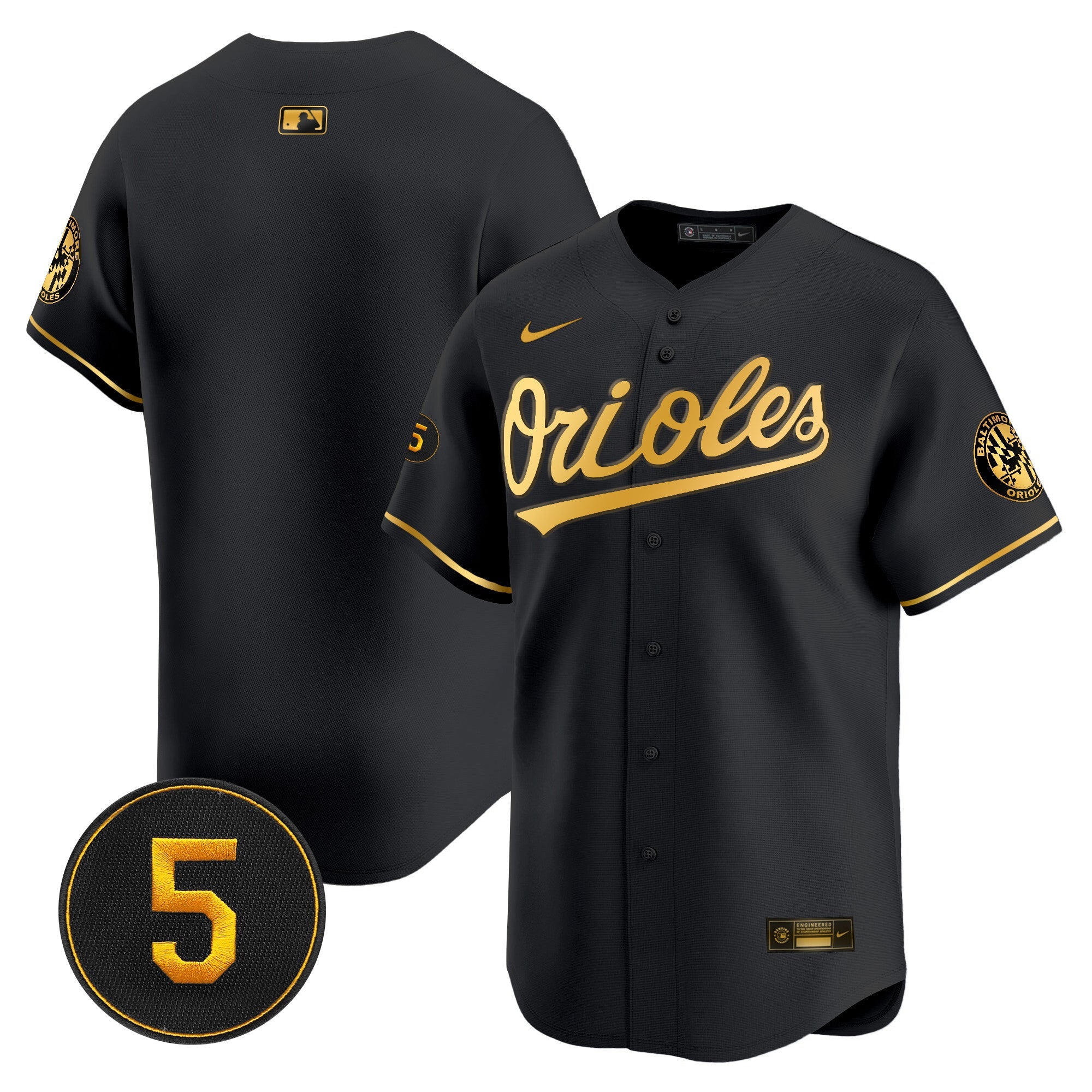 Men’s Baltimore Robinson Patch Vapor Premier Limited Jersey